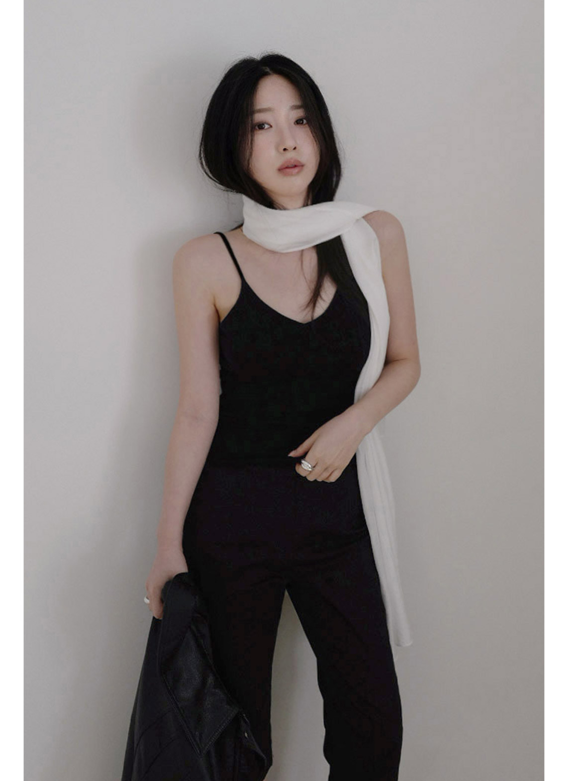 ストレッチコットンバミューダ無地パンツ春夏秋 | 詳細画像7