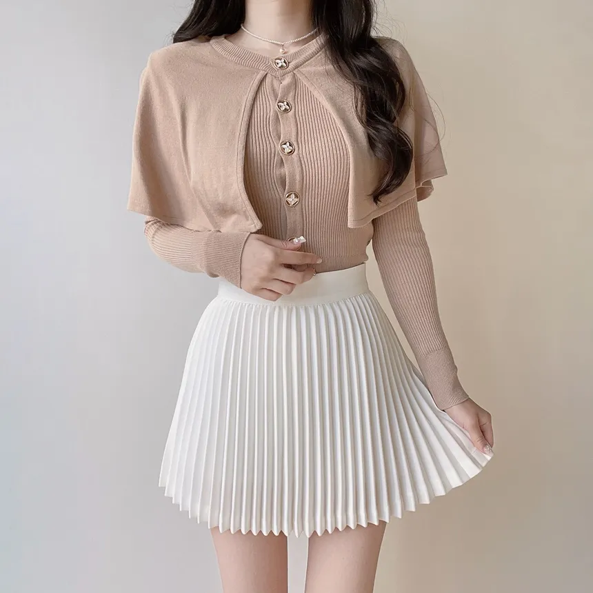 フレアプリーツミニスカート | mirangmirang | 詳細画像23