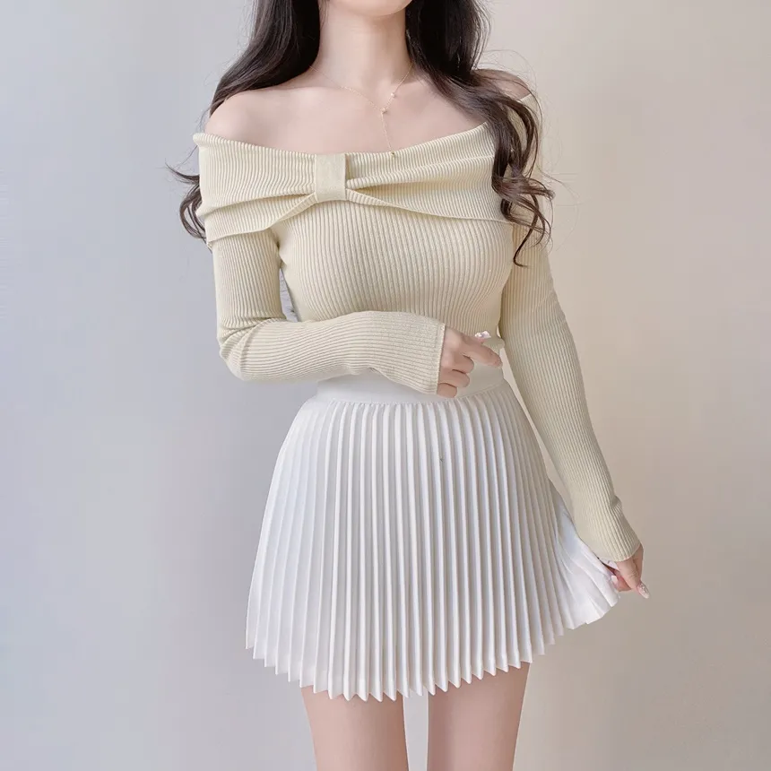 フレアプリーツミニスカート | mirangmirang | 詳細画像33