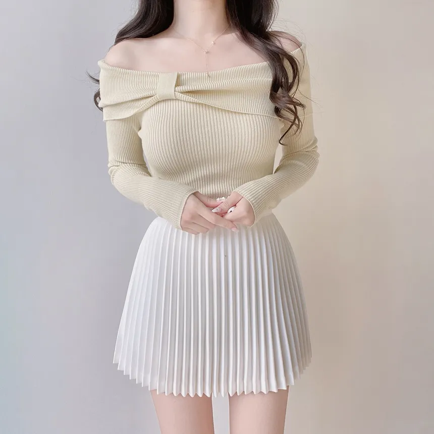 フレアプリーツミニスカート | mirangmirang | 詳細画像34