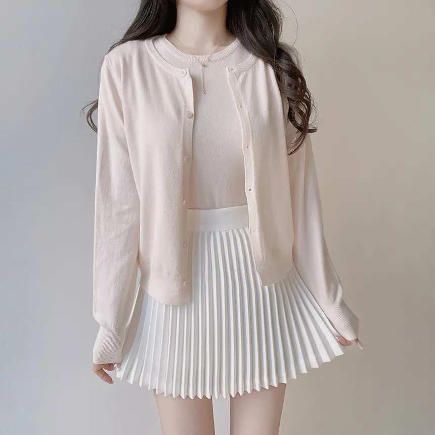 フレアプリーツミニスカート | mirangmirang | 詳細画像41