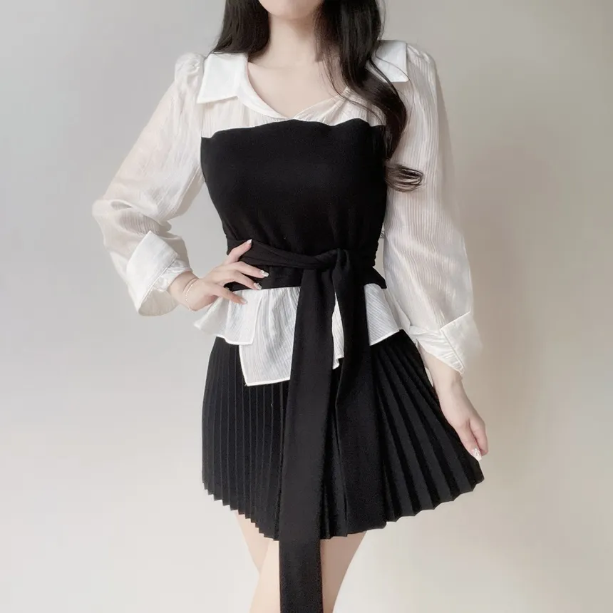 フレアプリーツミニスカート | mirangmirang | 詳細画像50