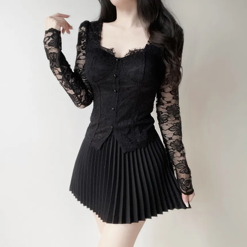 フレアプリーツミニスカート | mirangmirang | 詳細画像54