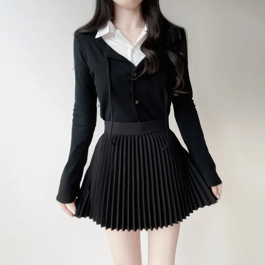 フレアプリーツミニスカート | mirangmirang | 詳細画像59