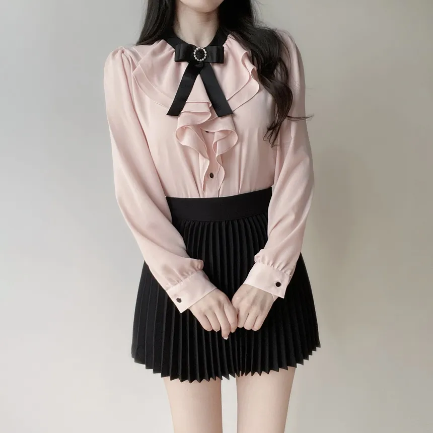 フレアプリーツミニスカート | mirangmirang | 詳細画像66