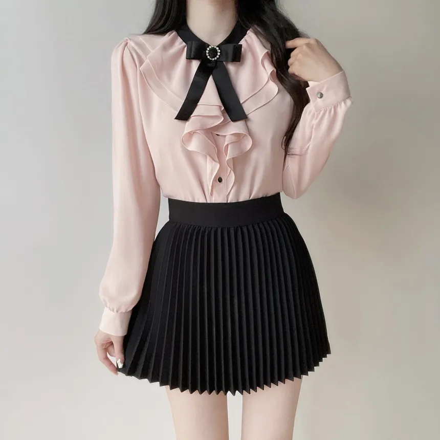 フレアプリーツミニスカート | mirangmirang | 詳細画像67