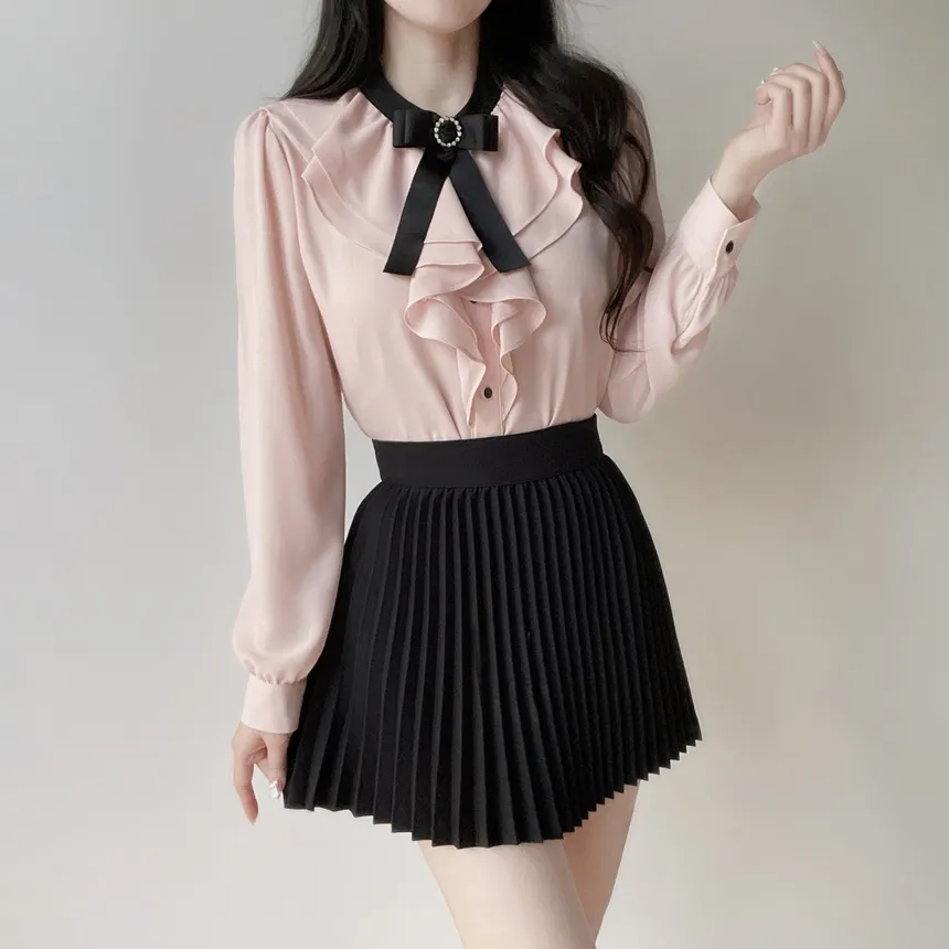 フレアプリーツミニスカート | mirangmirang | 詳細画像68