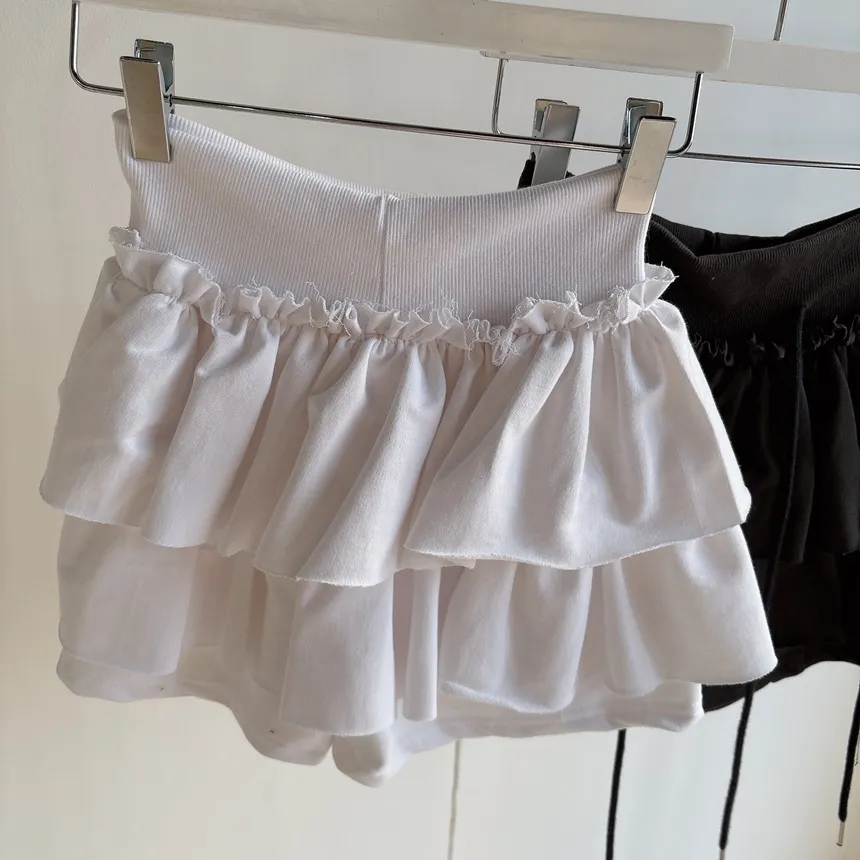 コットンティアードミニフリルドローストリングスカート | mirangmirang | 詳細画像27