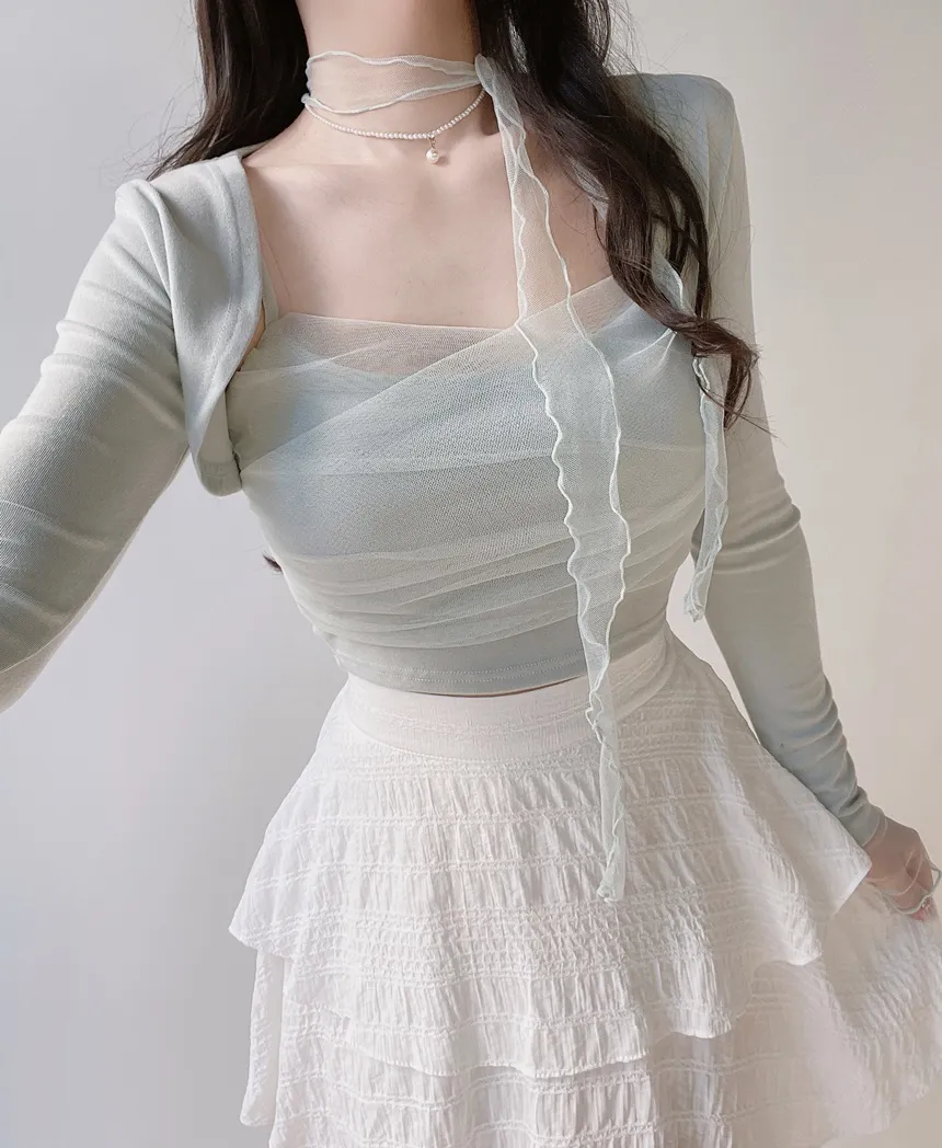 ミニティアードフレアバックゴムスカート | mirangmirang | 詳細画像20