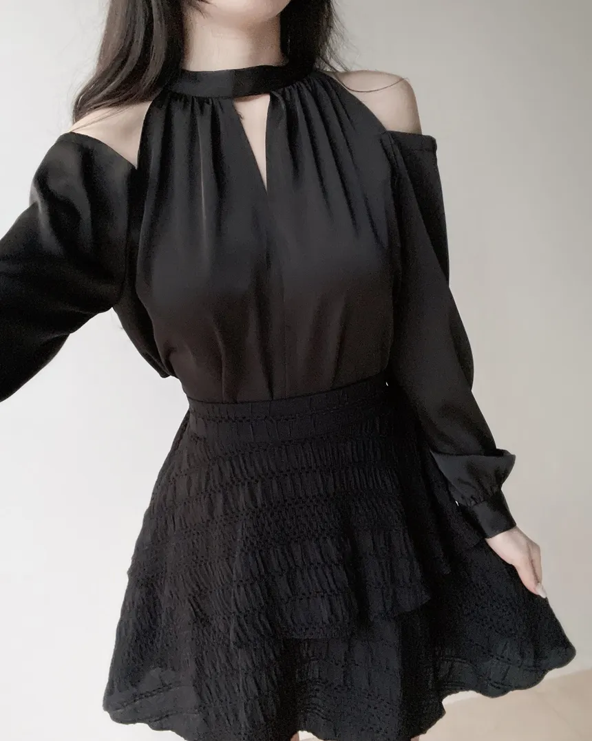 ミニティアードフレアバックゴムスカート | mirangmirang | 詳細画像34