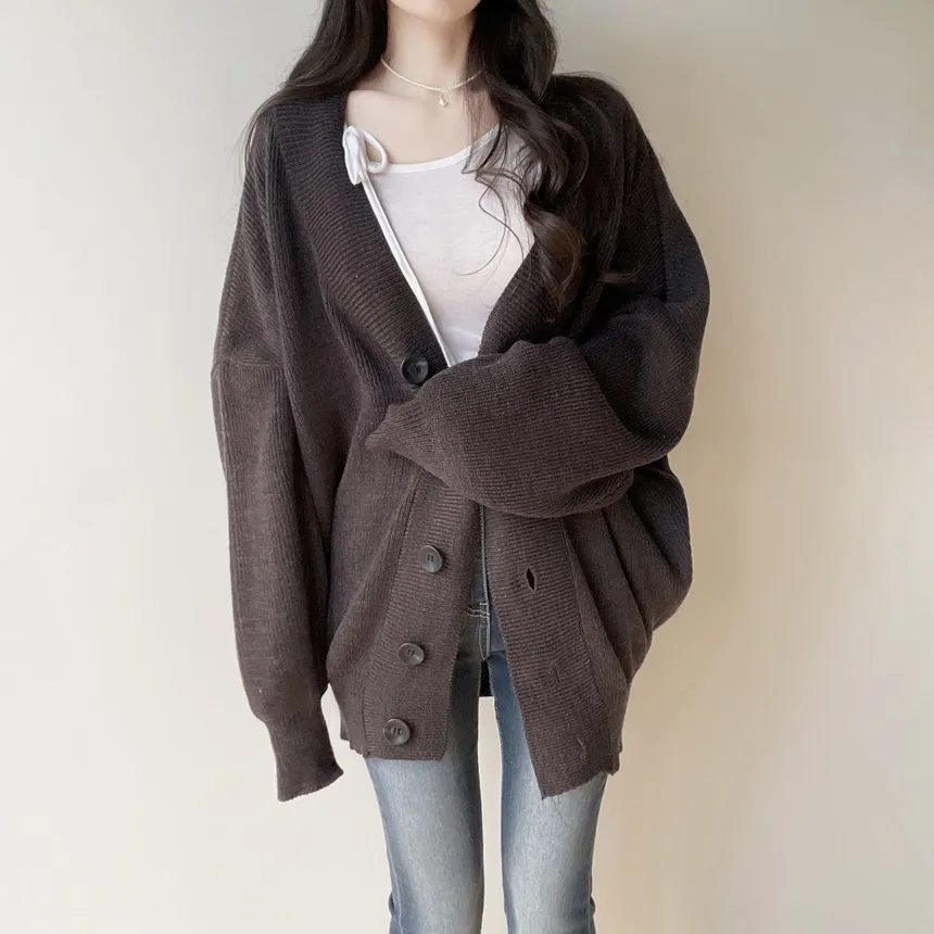 シースルーワンショルダーアンバランスネックシャーリングドローストリング長袖Tシャツ | mirangmirang | 詳細画像10