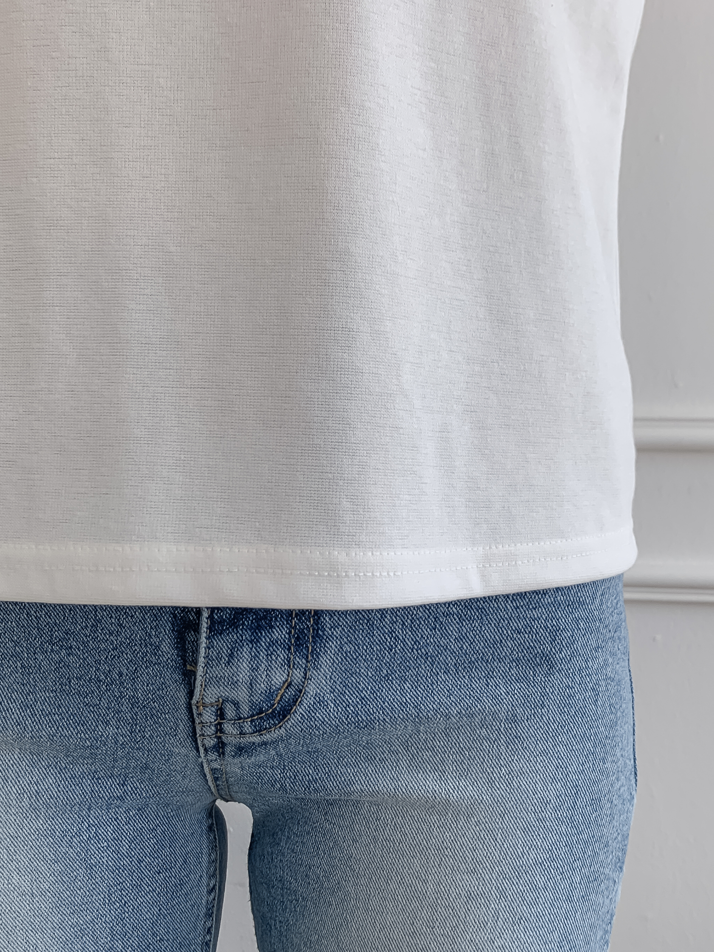 ラウンドネックベーシック半袖ブラウス | 詳細画像16