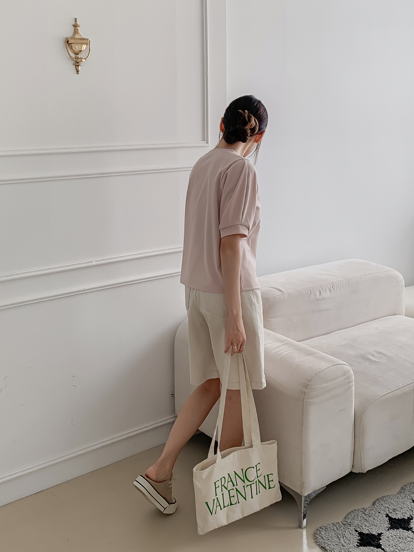 ラウンドネックベーシック半袖ブラウス | 詳細画像20