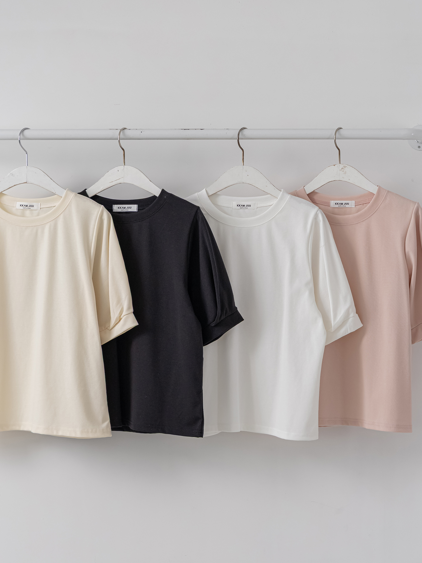 ラウンドネックベーシック半袖ブラウス | 詳細画像36