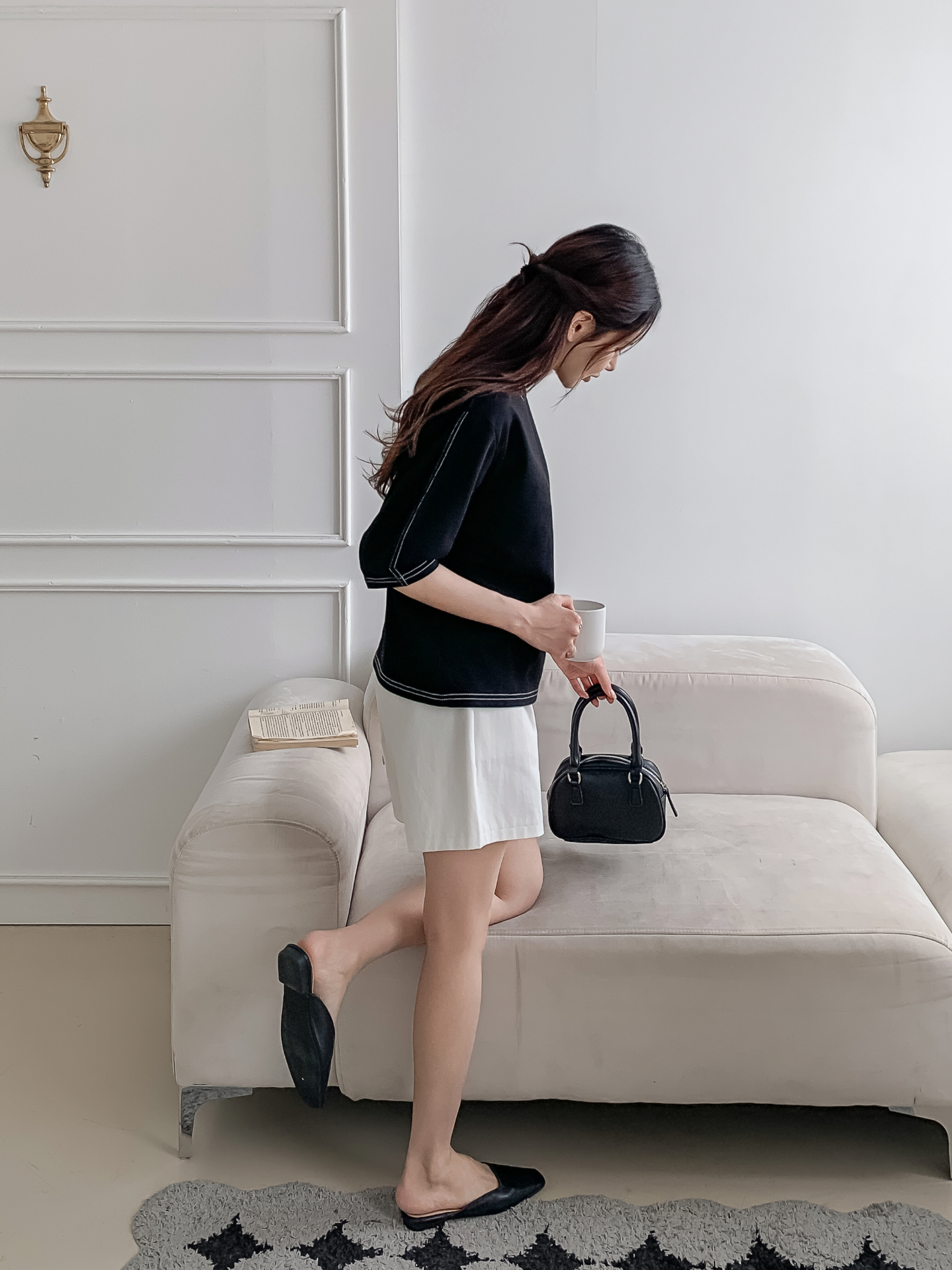 ラウンドネックベーシック半袖ブラウス | 詳細画像23