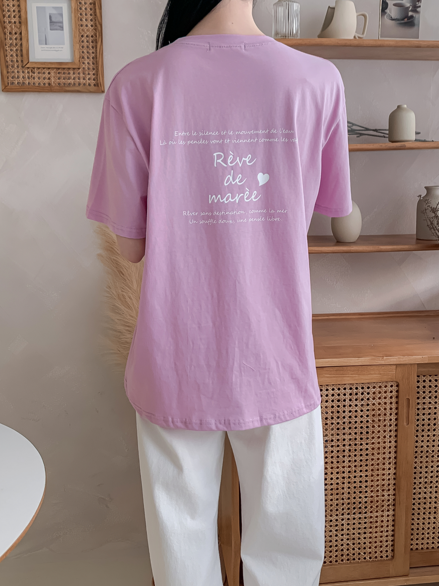 ラウンドネックベーシックボクシールーズ半袖ロゴTシャツ | 詳細画像22