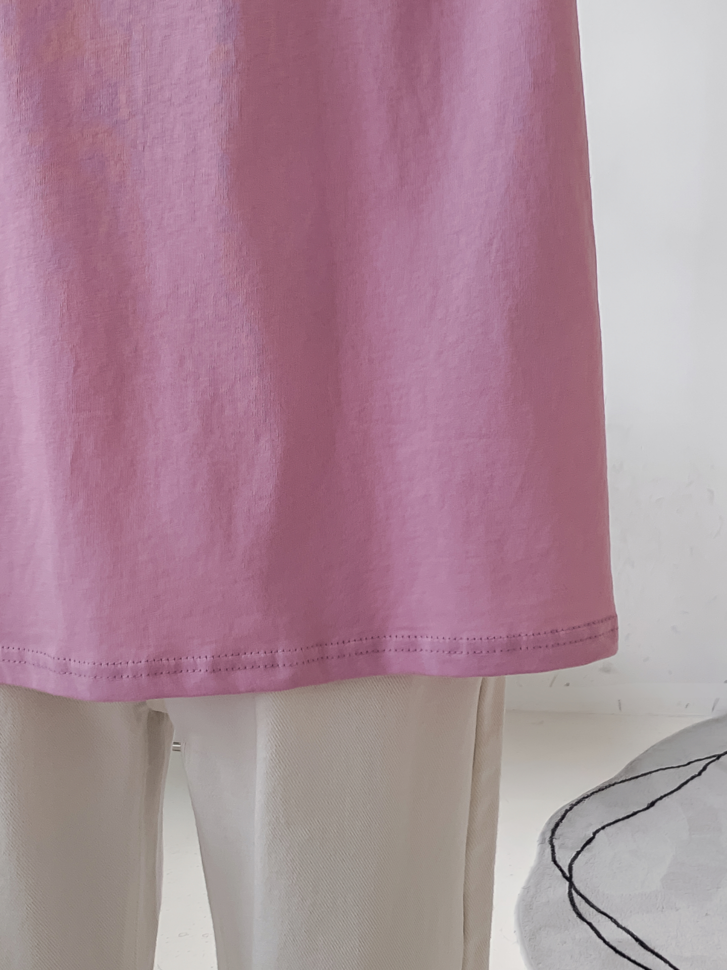 ラウンドネックベーシックボクシールーズ半袖ロゴTシャツ | 詳細画像25