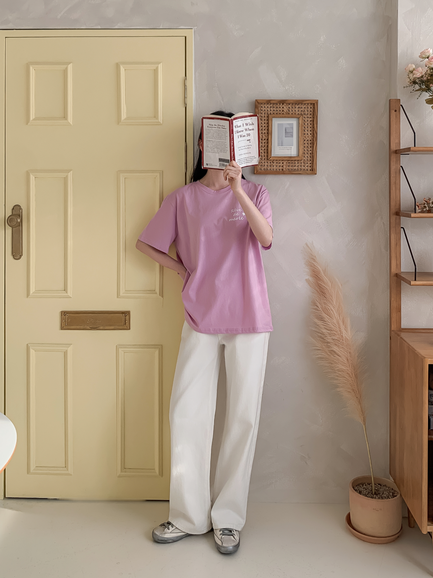 ラウンドネックベーシックボクシールーズ半袖ロゴTシャツ | 詳細画像28