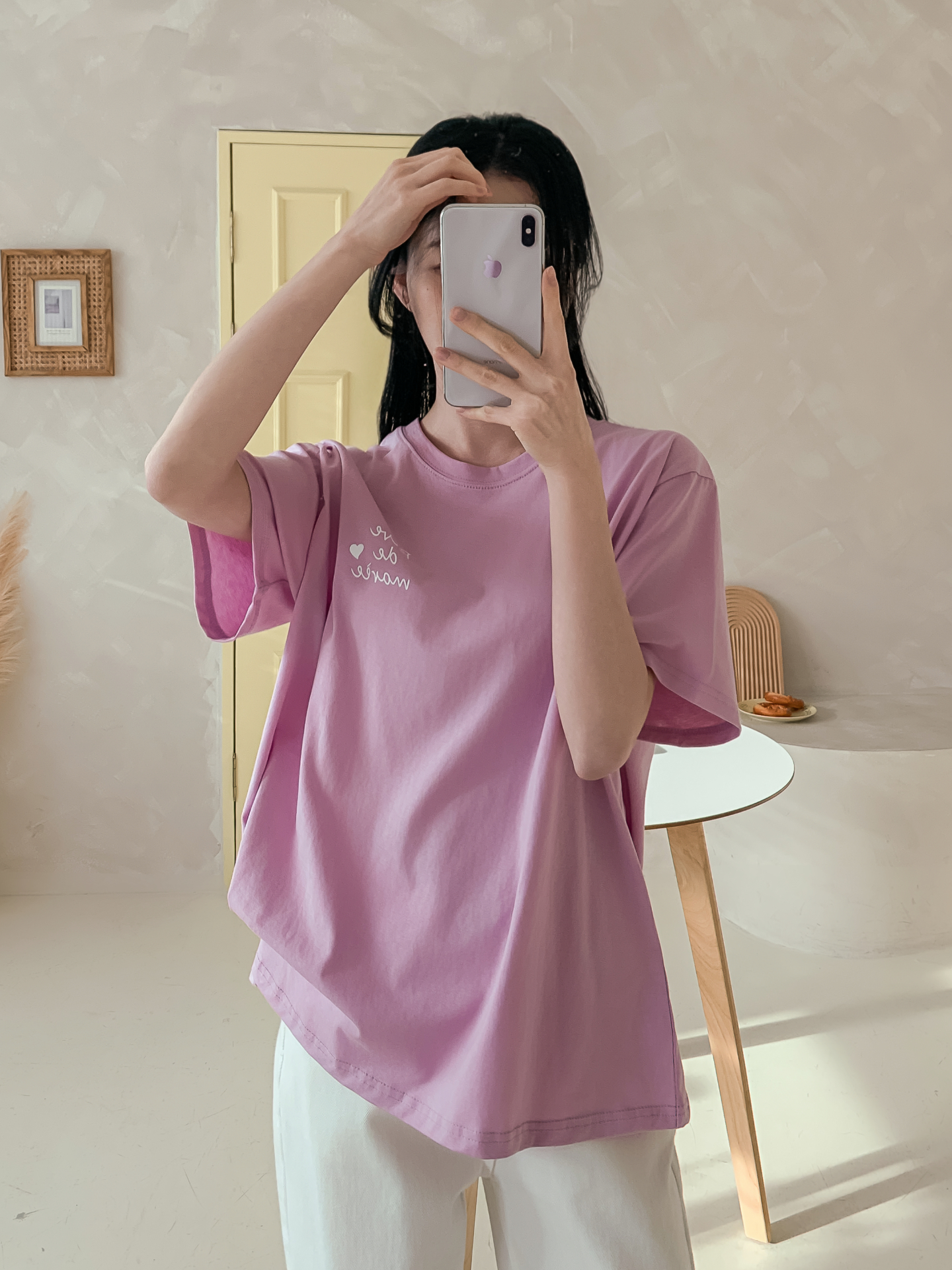 ラウンドネックベーシックボクシールーズ半袖ロゴTシャツ | 詳細画像31