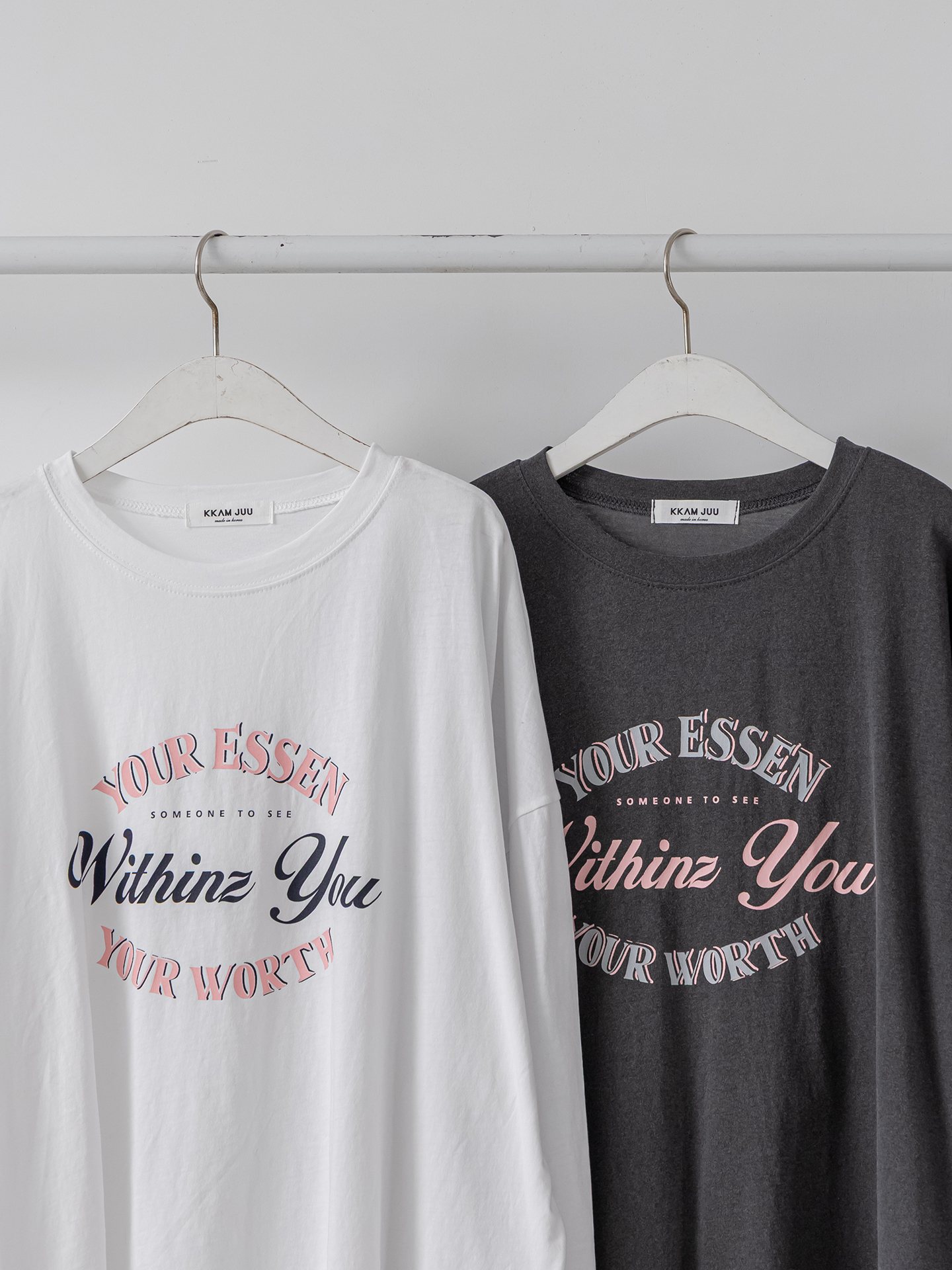 コットンラウンドネックベーシック長袖ロゴスウェット | 詳細画像21