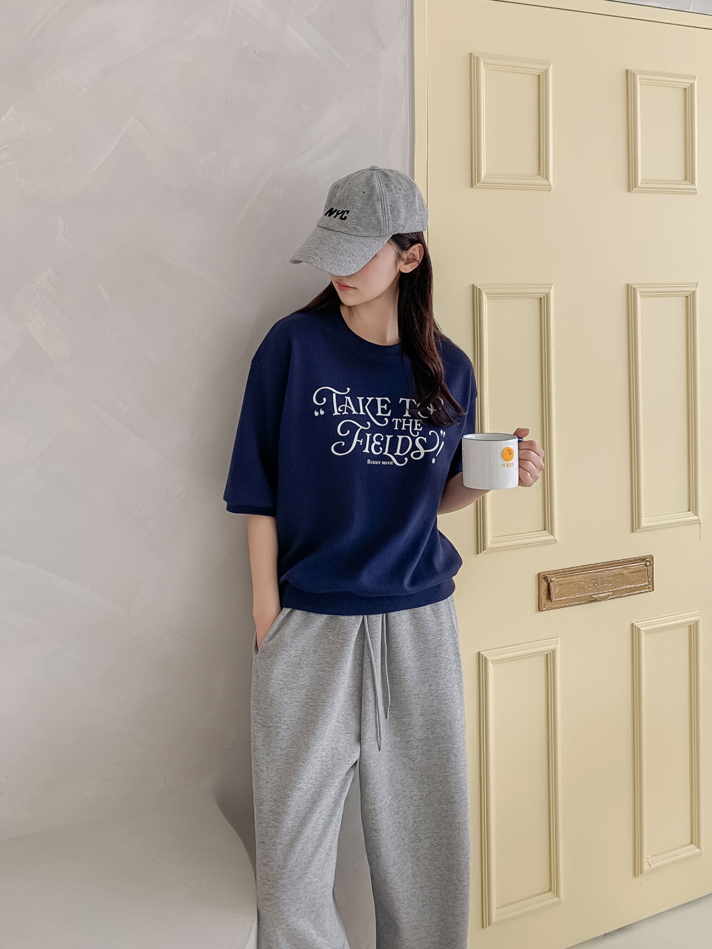 ラウンドネックベーシック半袖ロゴスウェット | 詳細画像14