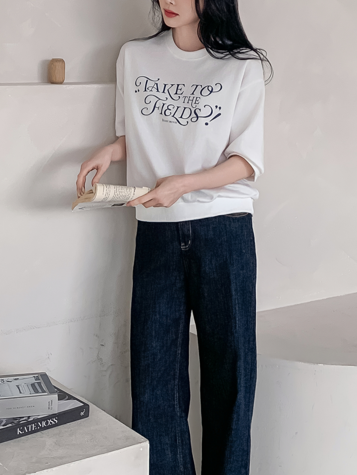 ラウンドネックベーシック半袖ロゴスウェット | 詳細画像21