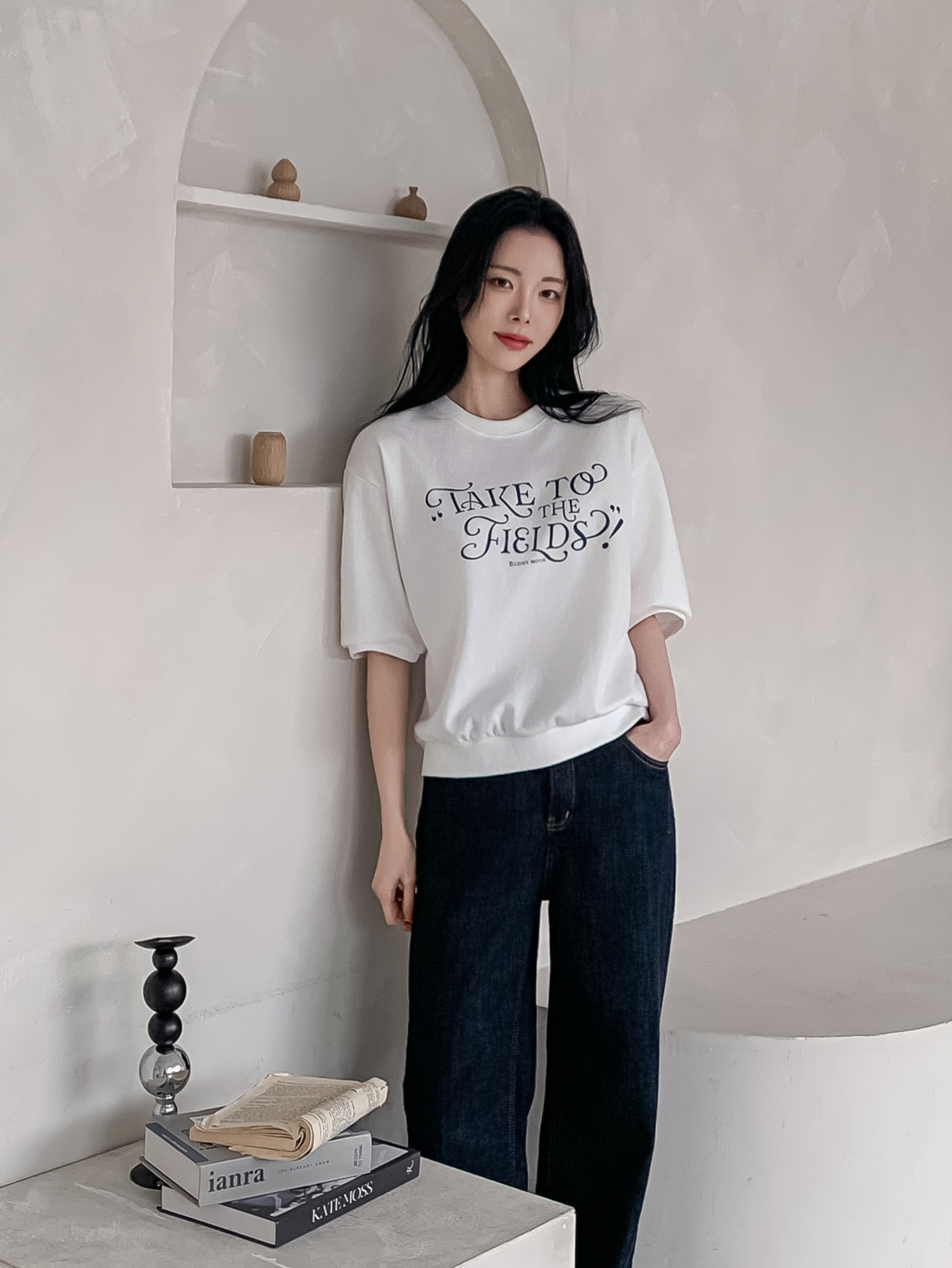 ラウンドネックベーシック半袖ロゴスウェット | 詳細画像22