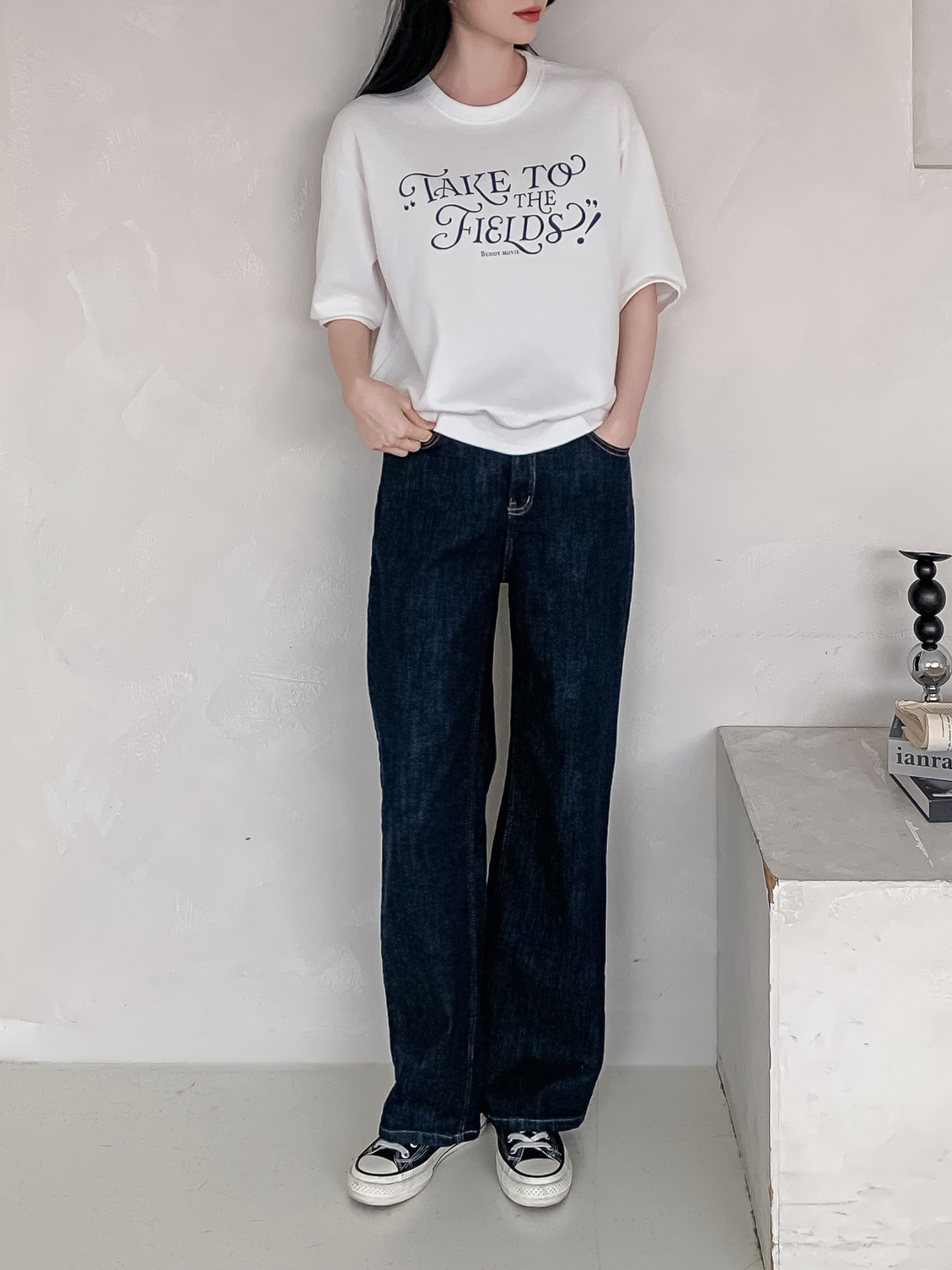 ラウンドネックベーシック半袖ロゴスウェット | 詳細画像27