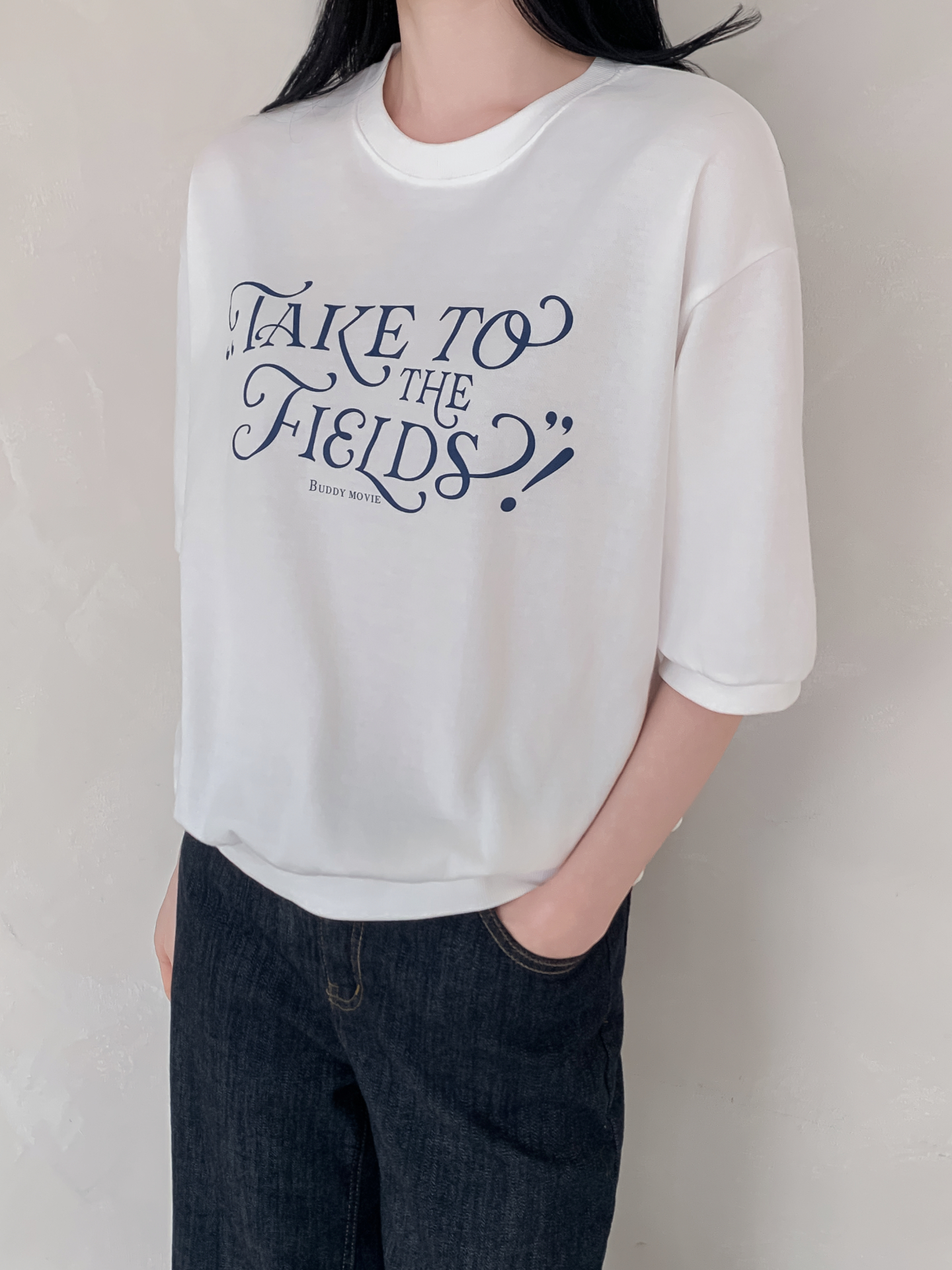 ラウンドネックベーシック半袖ロゴスウェット | 詳細画像28