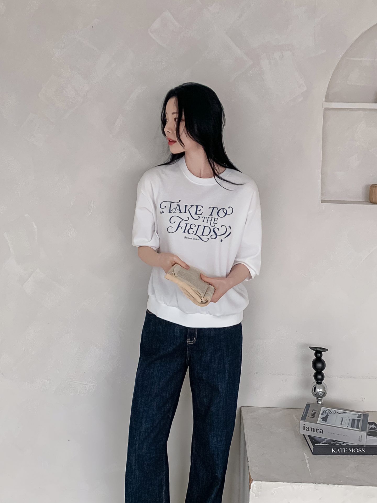 ラウンドネックベーシック半袖ロゴスウェット | 詳細画像30