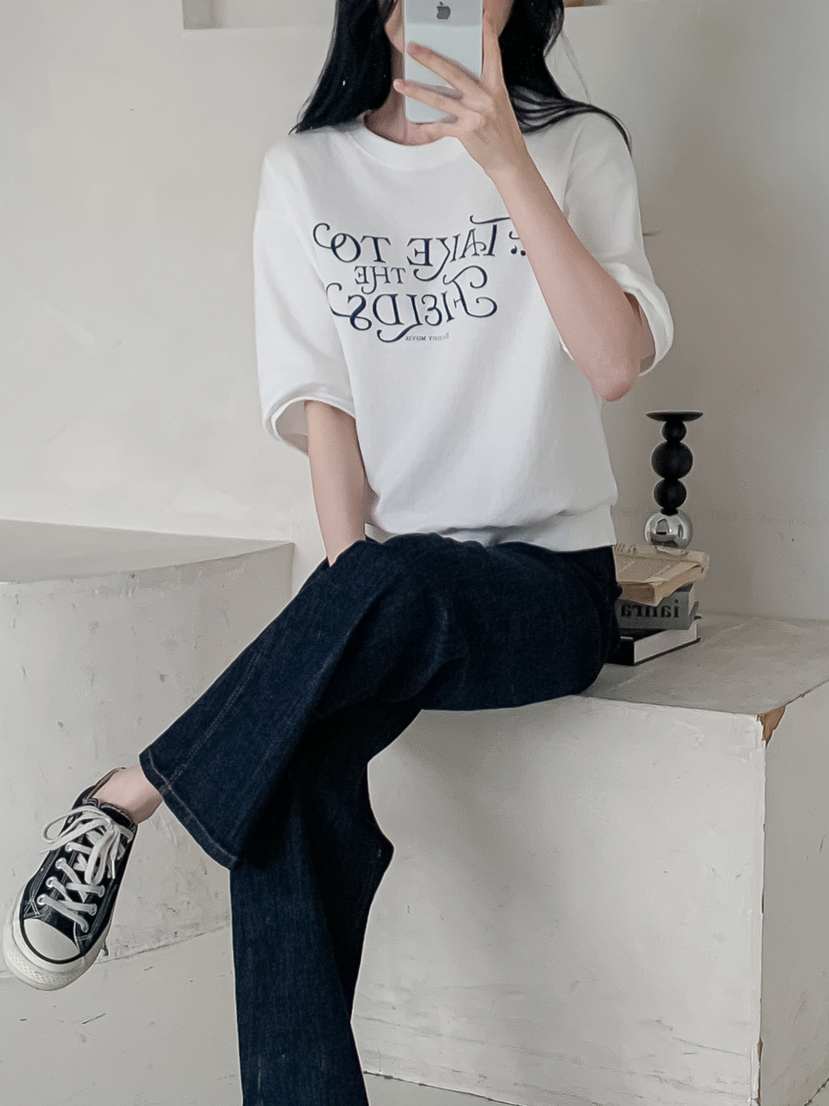 ラウンドネックベーシック半袖ロゴスウェット | 詳細画像34