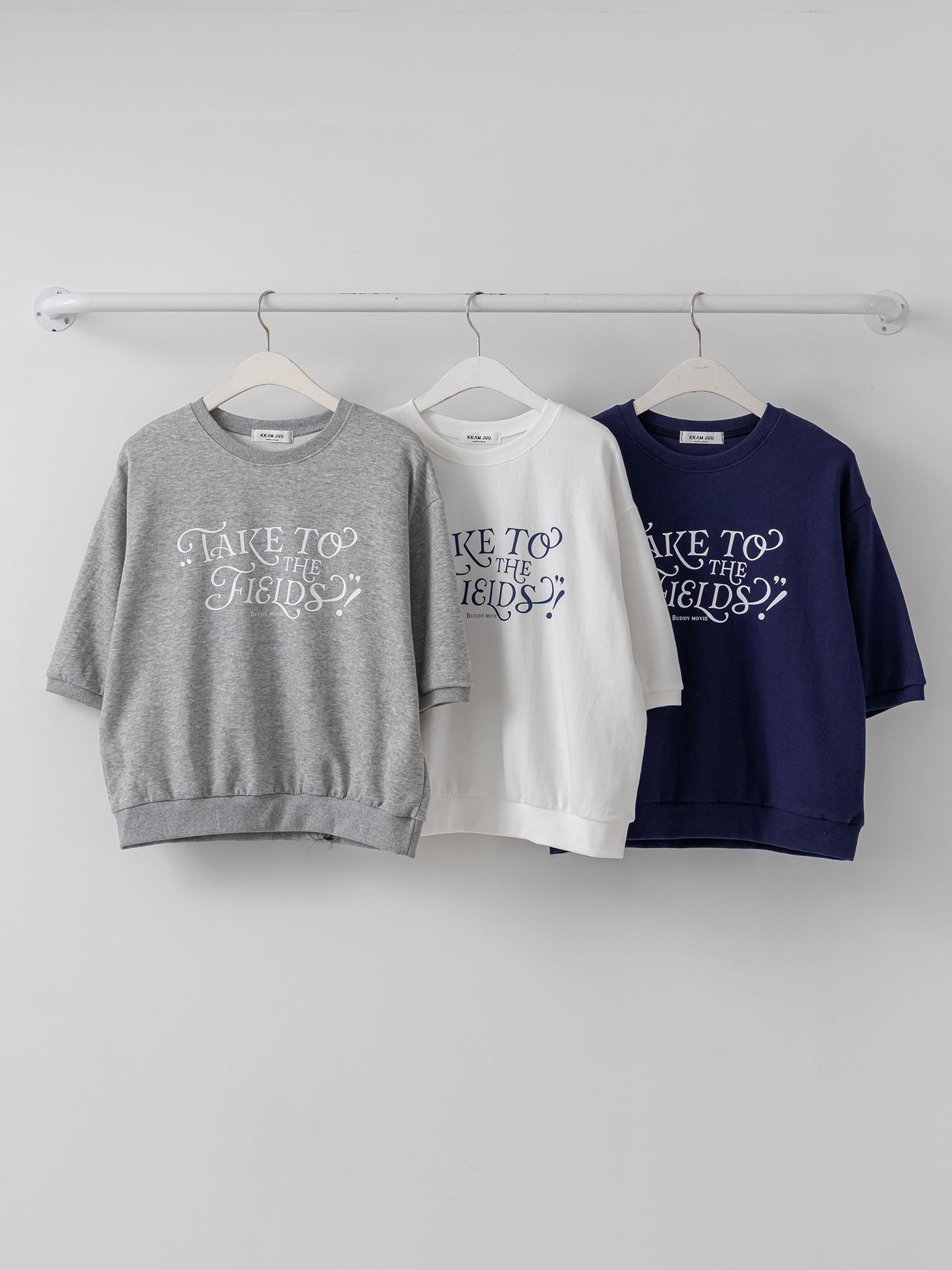 ラウンドネックベーシック半袖ロゴスウェット | 詳細画像35