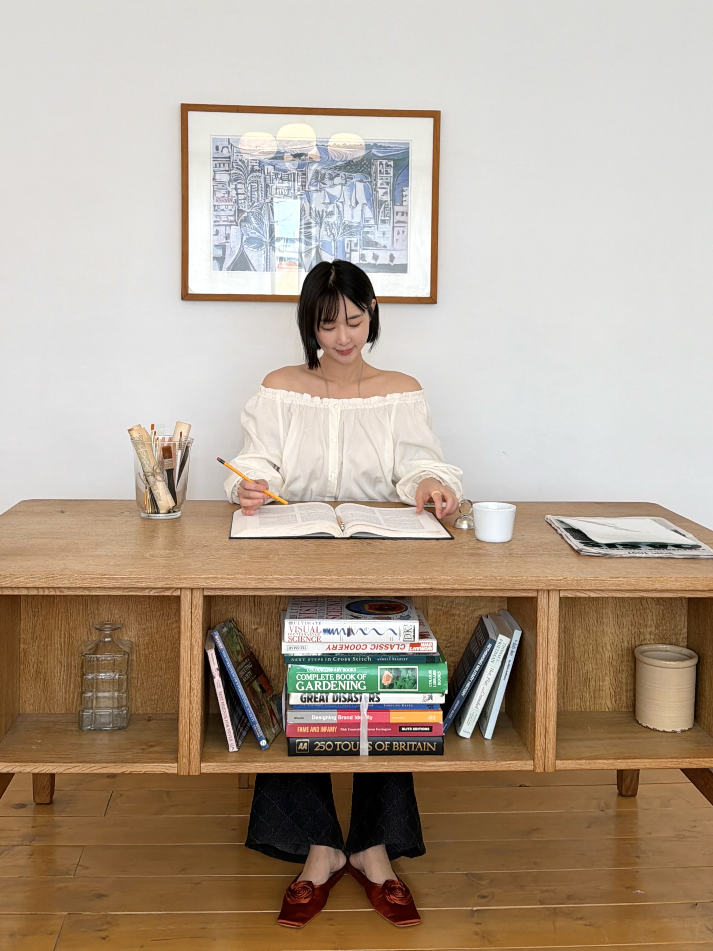 ベーシック長袖ギャザーブラウス | 詳細画像6