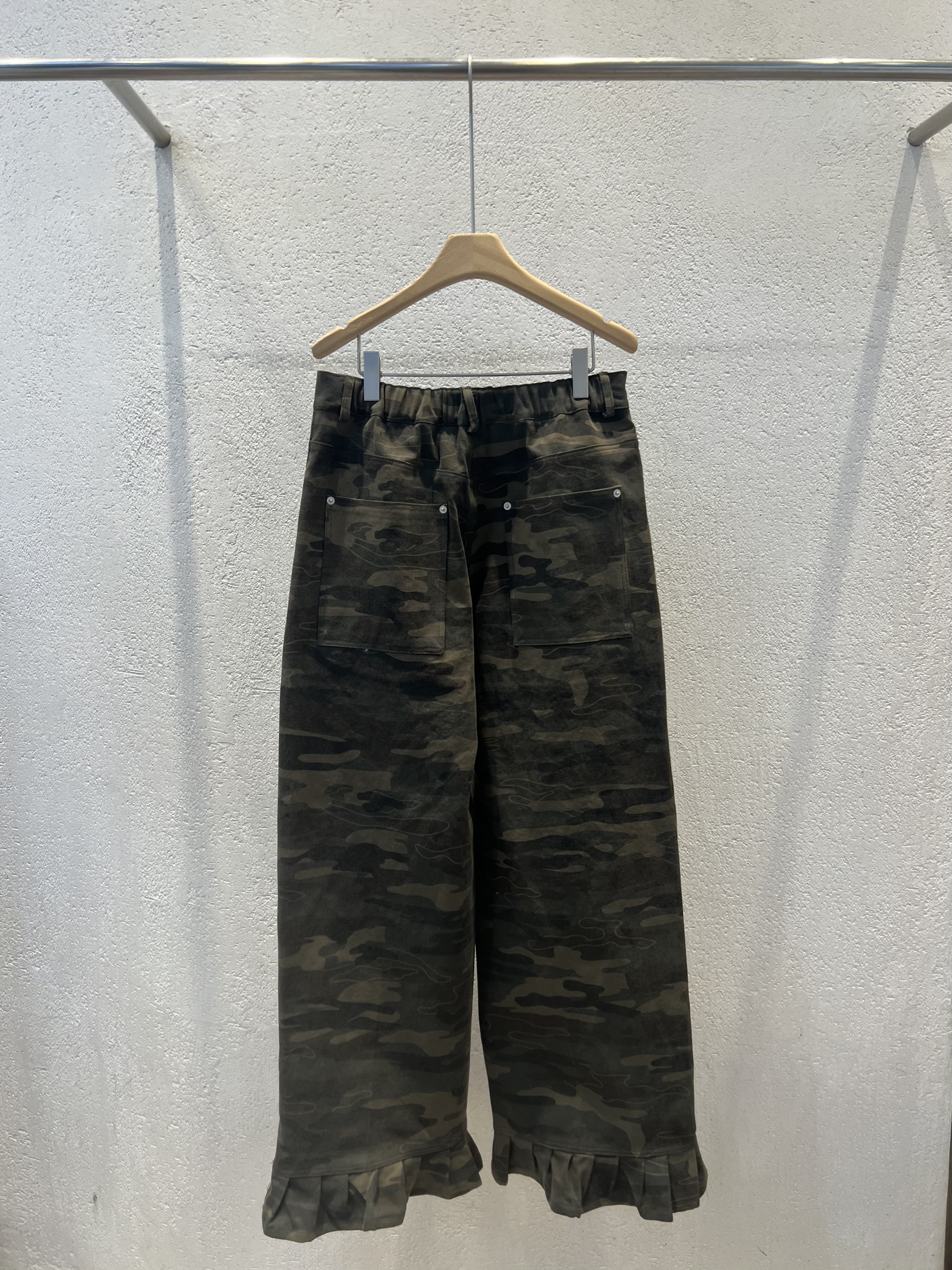 コットンフリルポケットウエストゴムカモフラージュパンツトレーニング | 詳細画像8