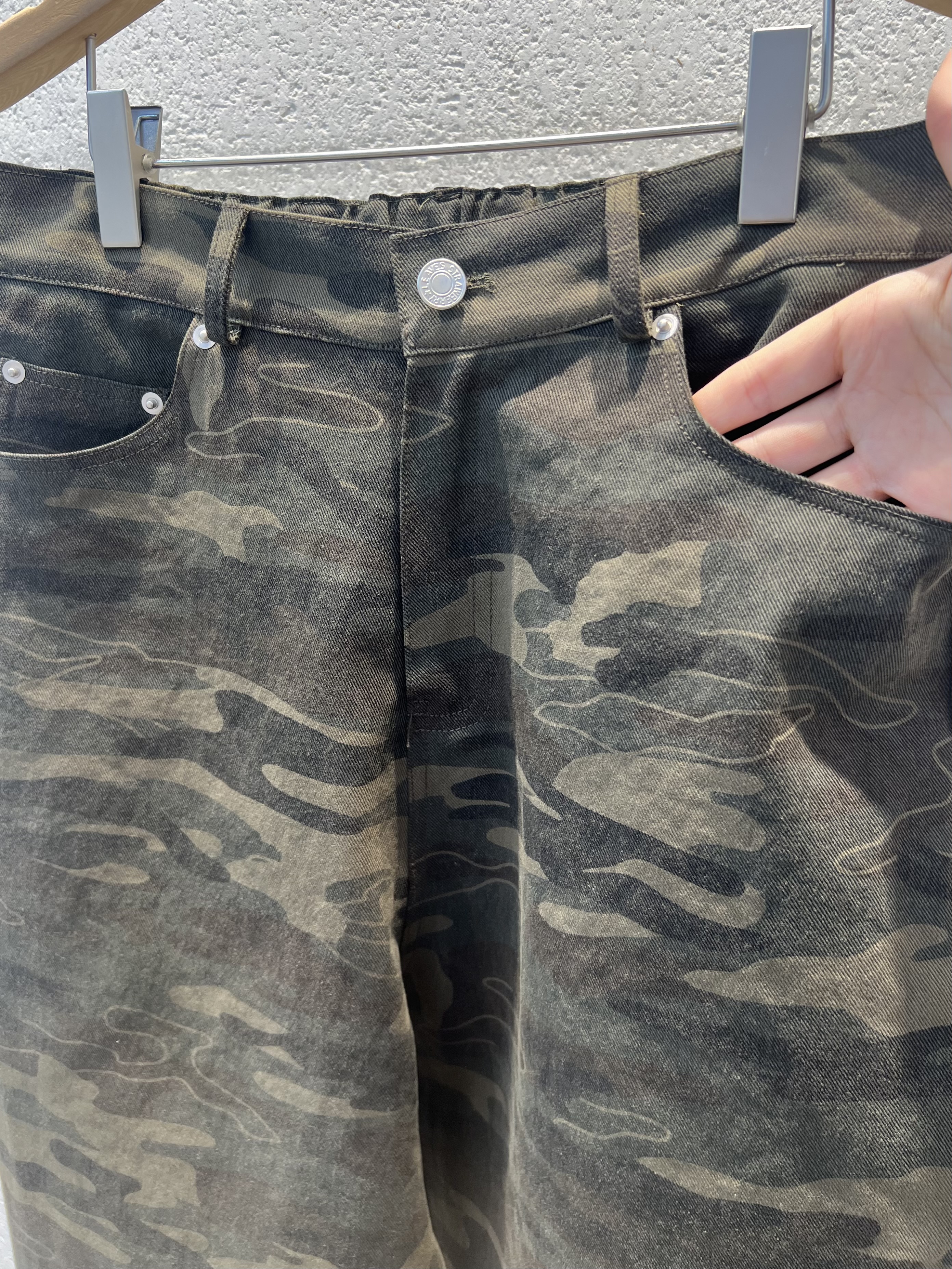 コットンフリルポケットウエストゴムカモフラージュパンツトレーニング | 詳細画像9