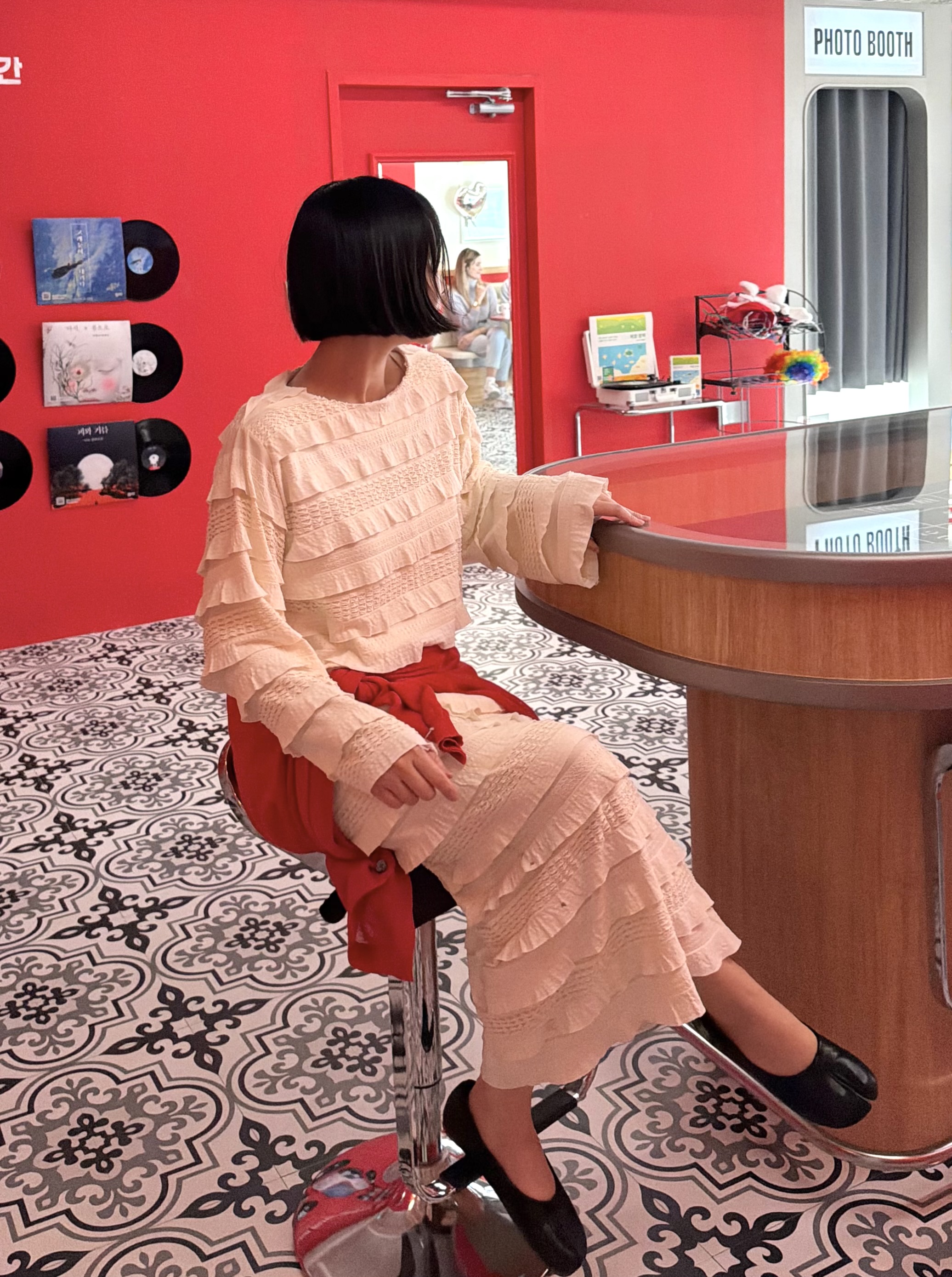 コーデュロイティアードウエストゴムロングスカート | 詳細画像6