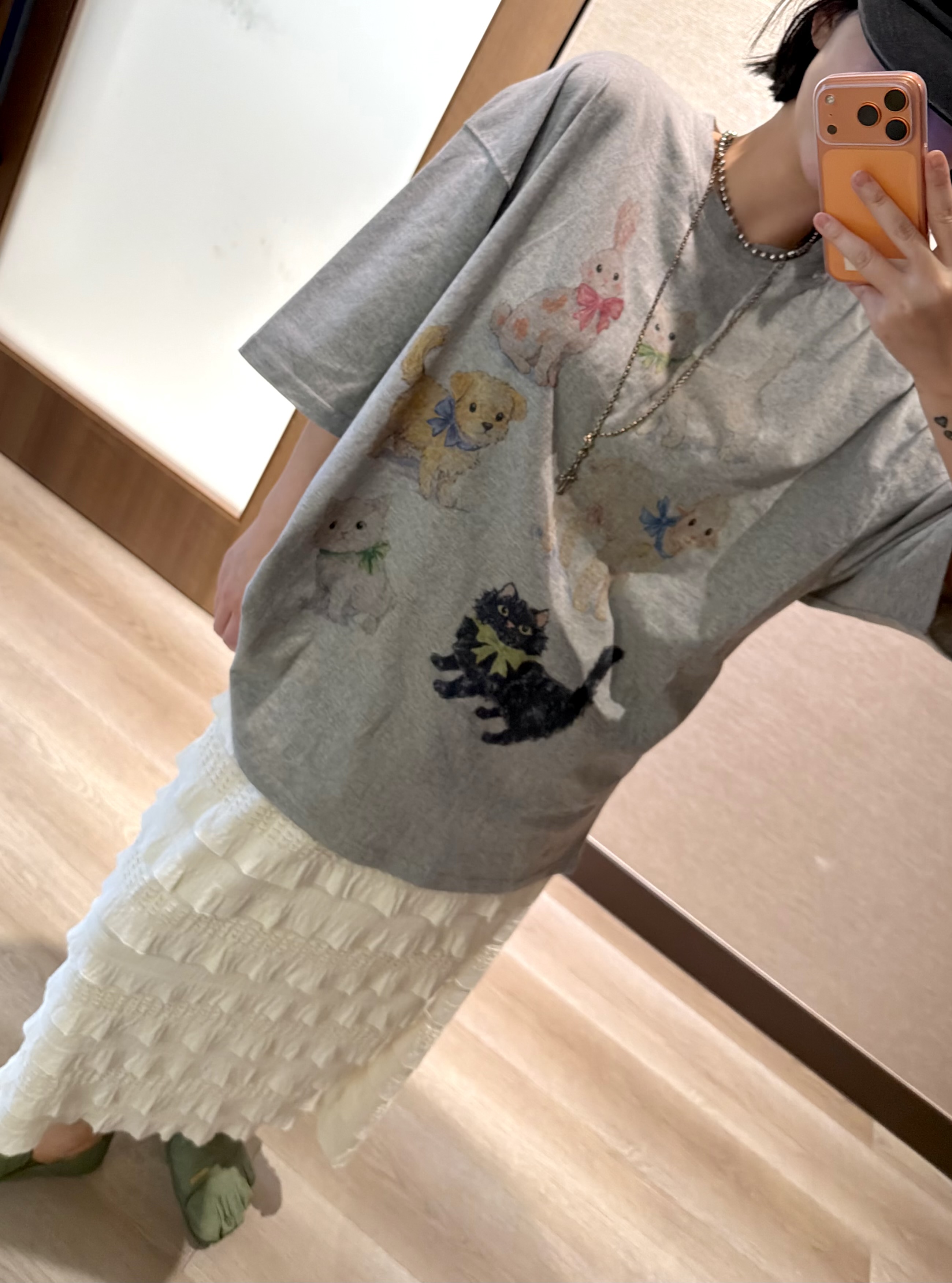 コーデュロイティアードウエストゴムロングスカート | 詳細画像7