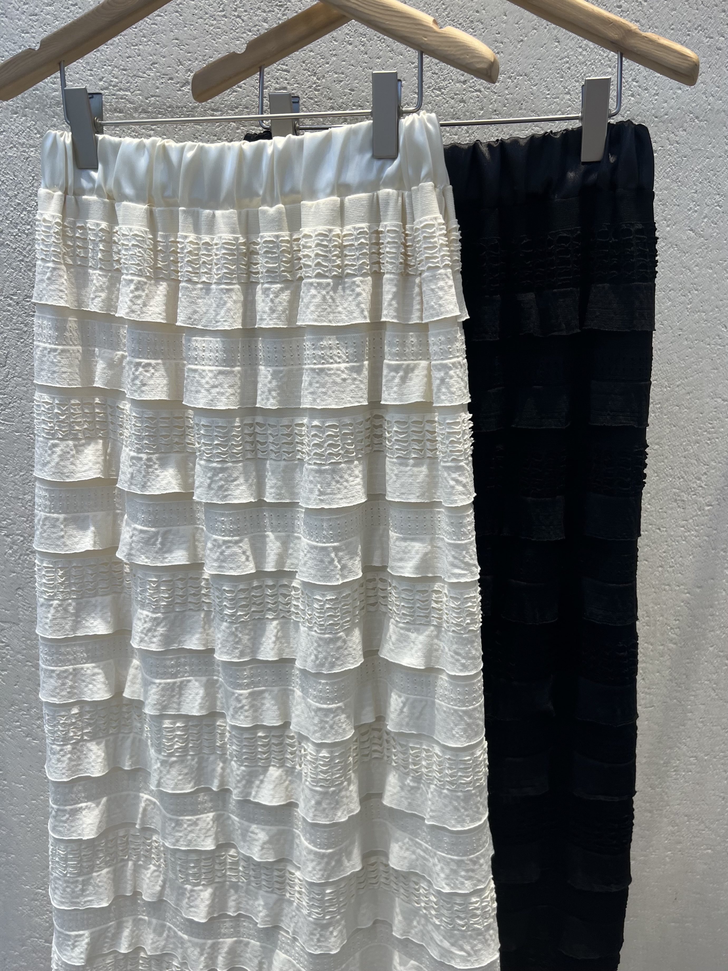 コーデュロイティアードウエストゴムロングスカート | 詳細画像17