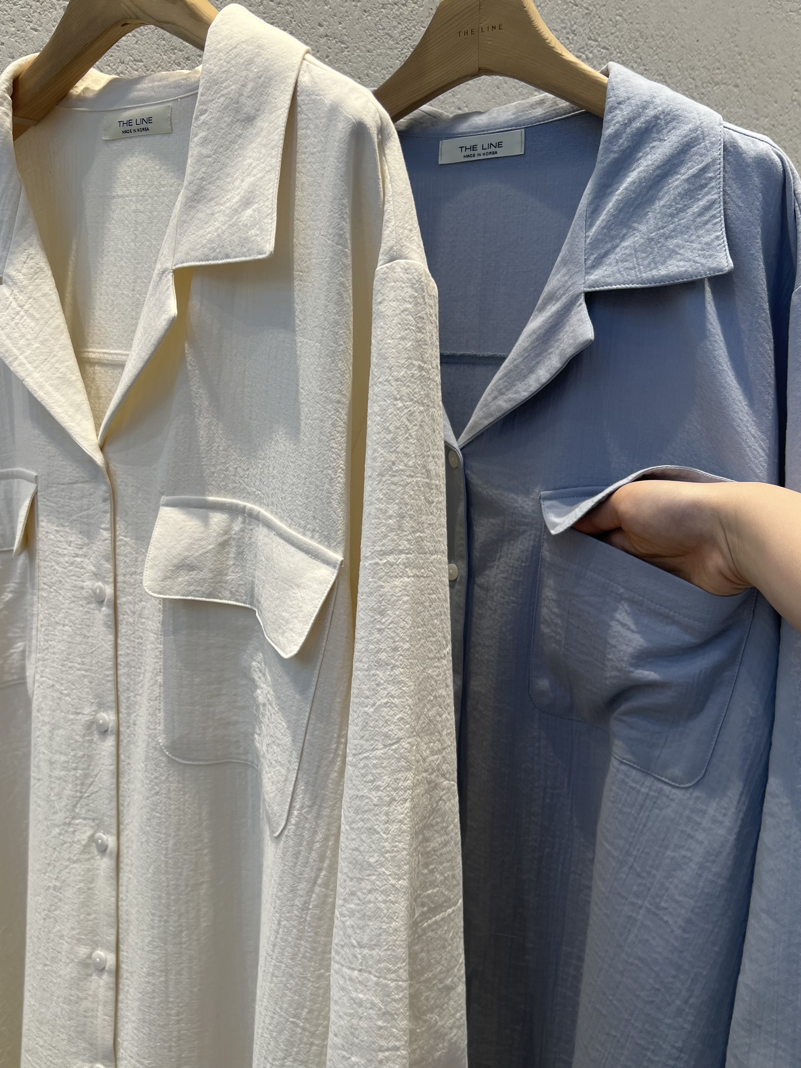 カラーロングルーズ長袖ワンピース | 詳細画像17