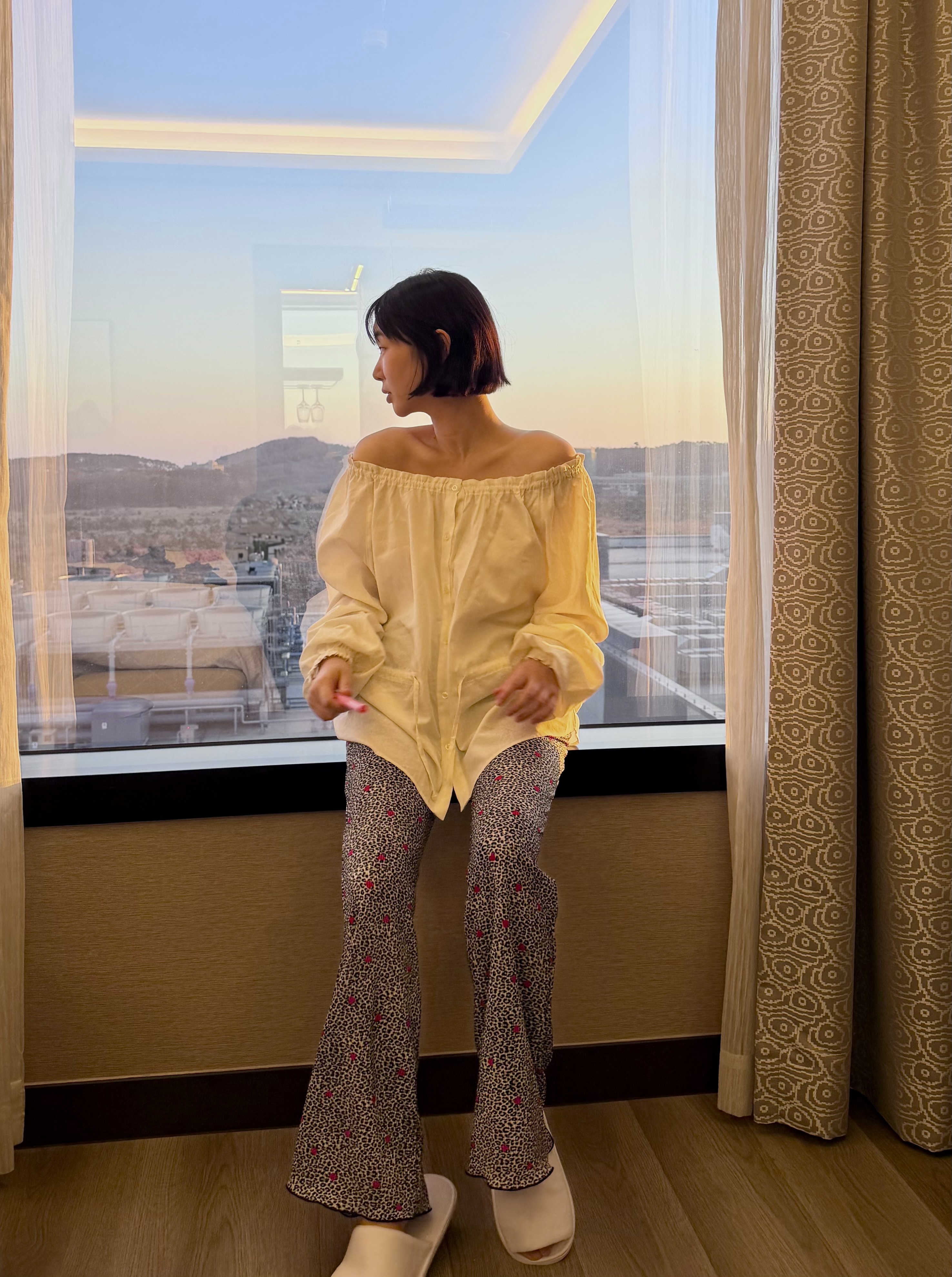 プリーツウエストゴムレオパードパンツ | 詳細画像10