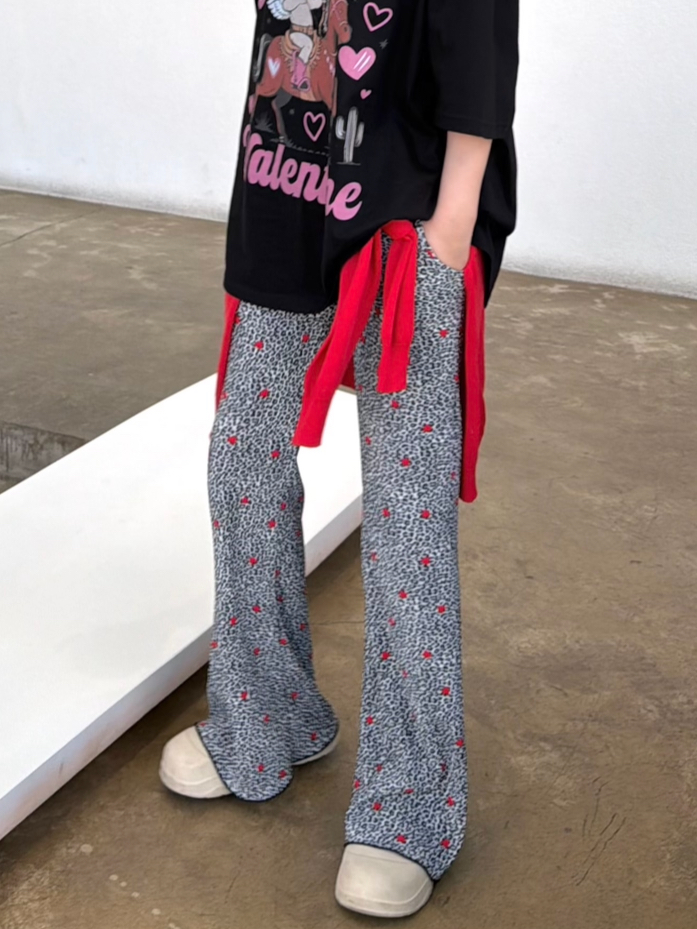 プリーツウエストゴムレオパードパンツ | 詳細画像3