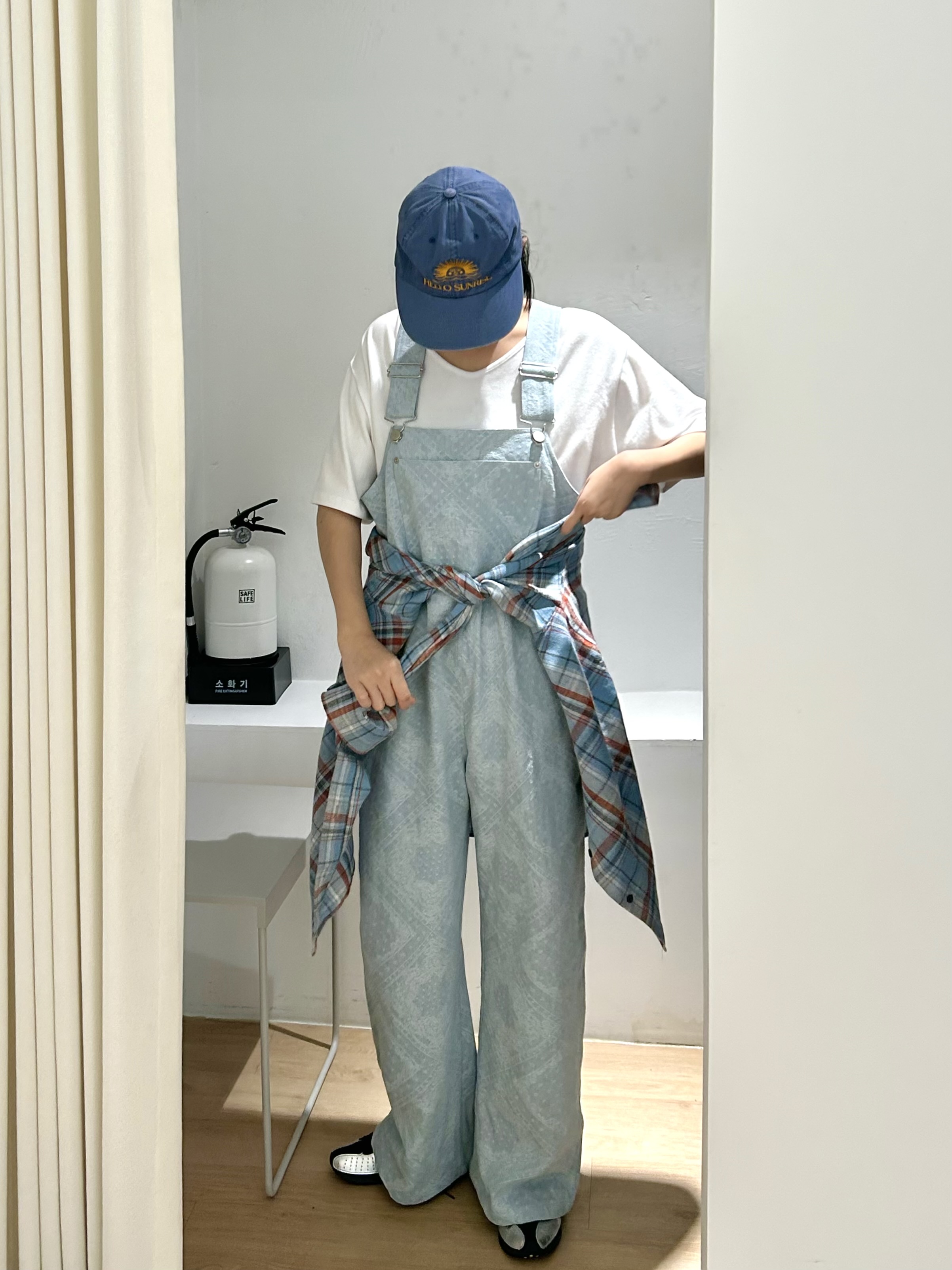 デニムワイドペイズリーサロペット | 詳細画像3