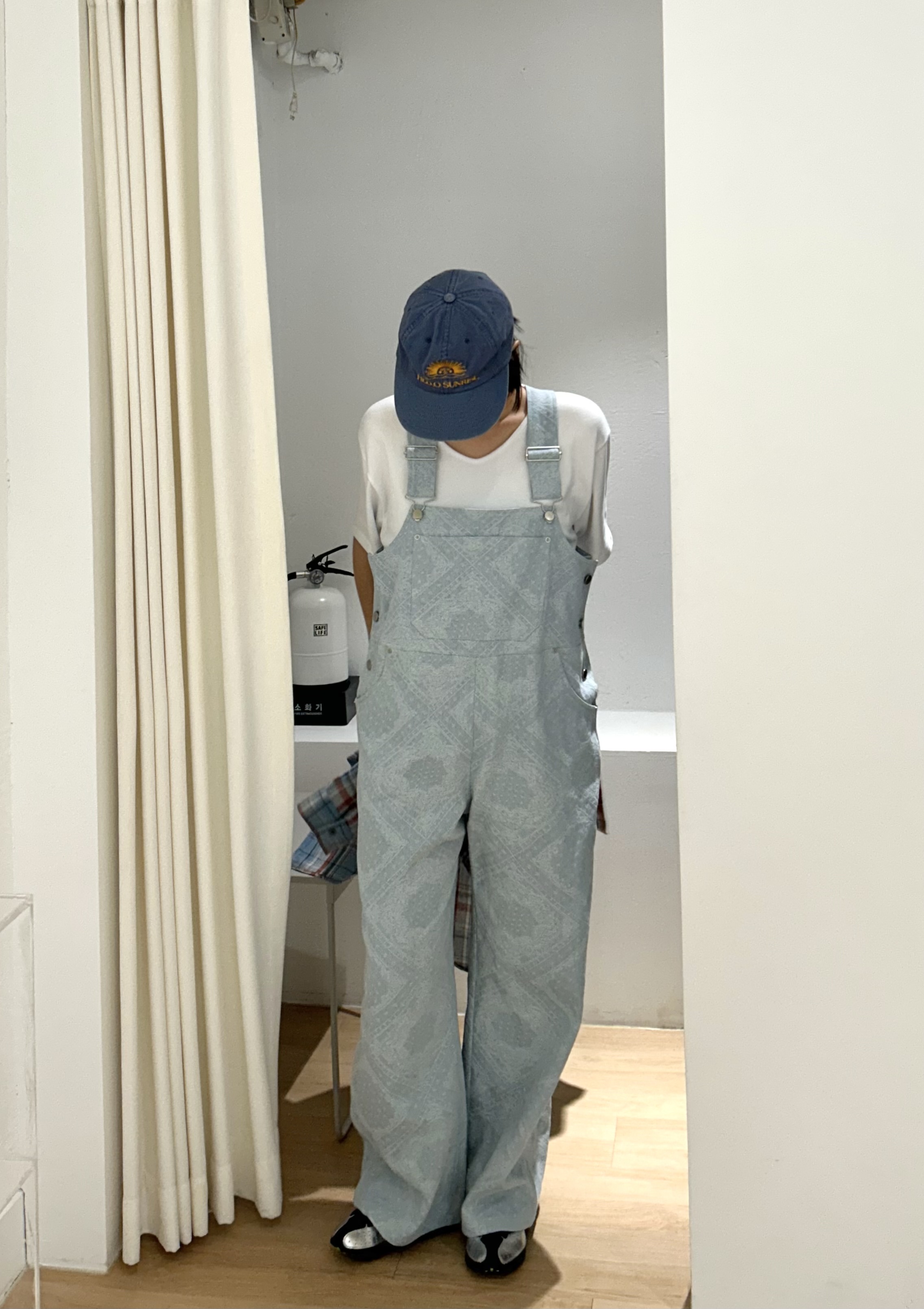 デニムワイドペイズリーサロペット | 詳細画像4