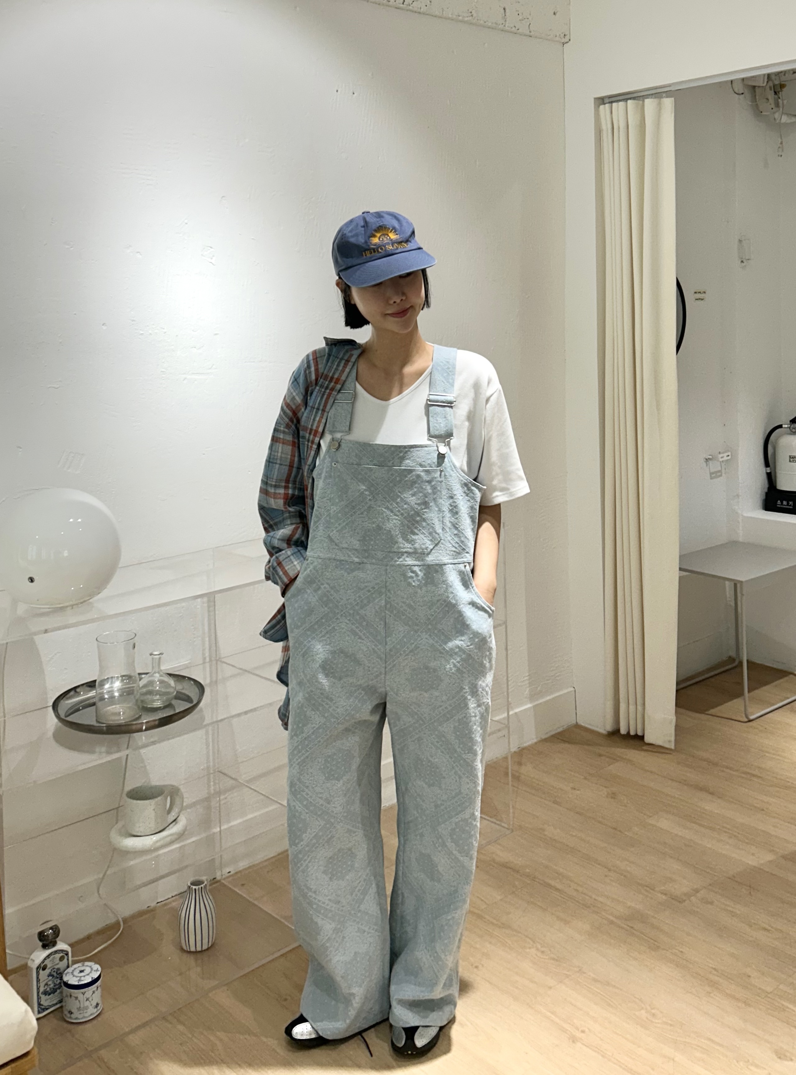 デニムワイドペイズリーサロペット | 詳細画像8