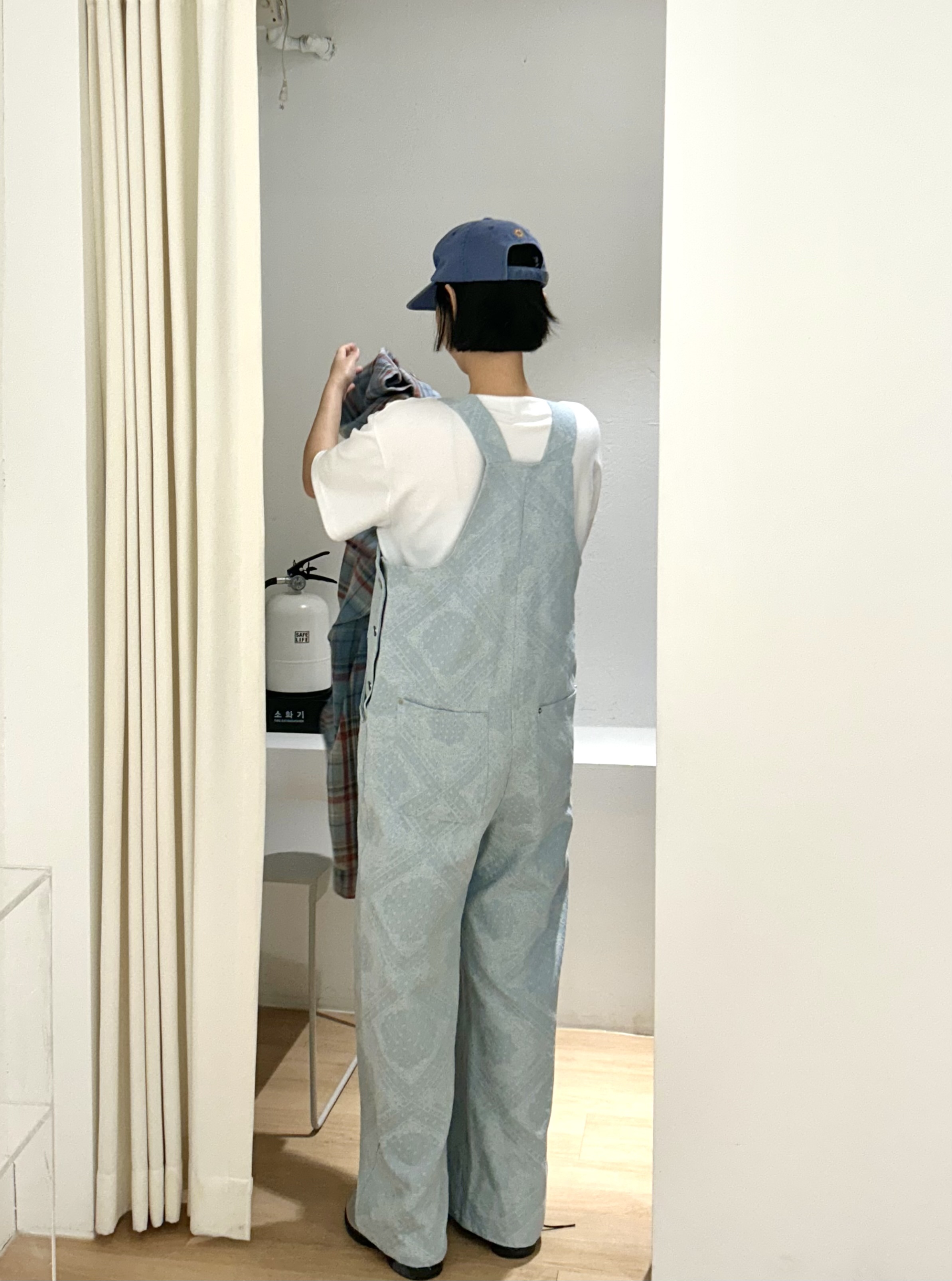 デニムワイドペイズリーサロペット | 詳細画像5