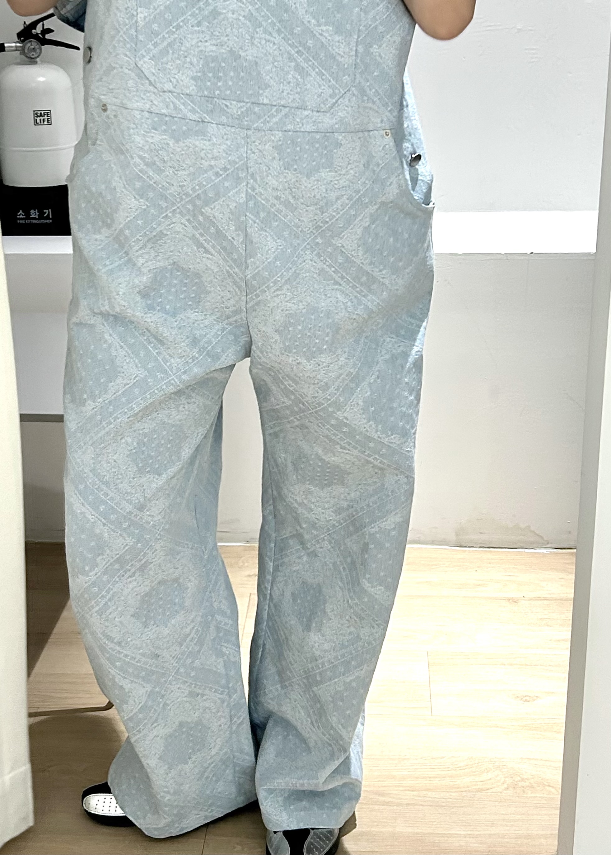 デニムワイドペイズリーサロペット | 詳細画像6