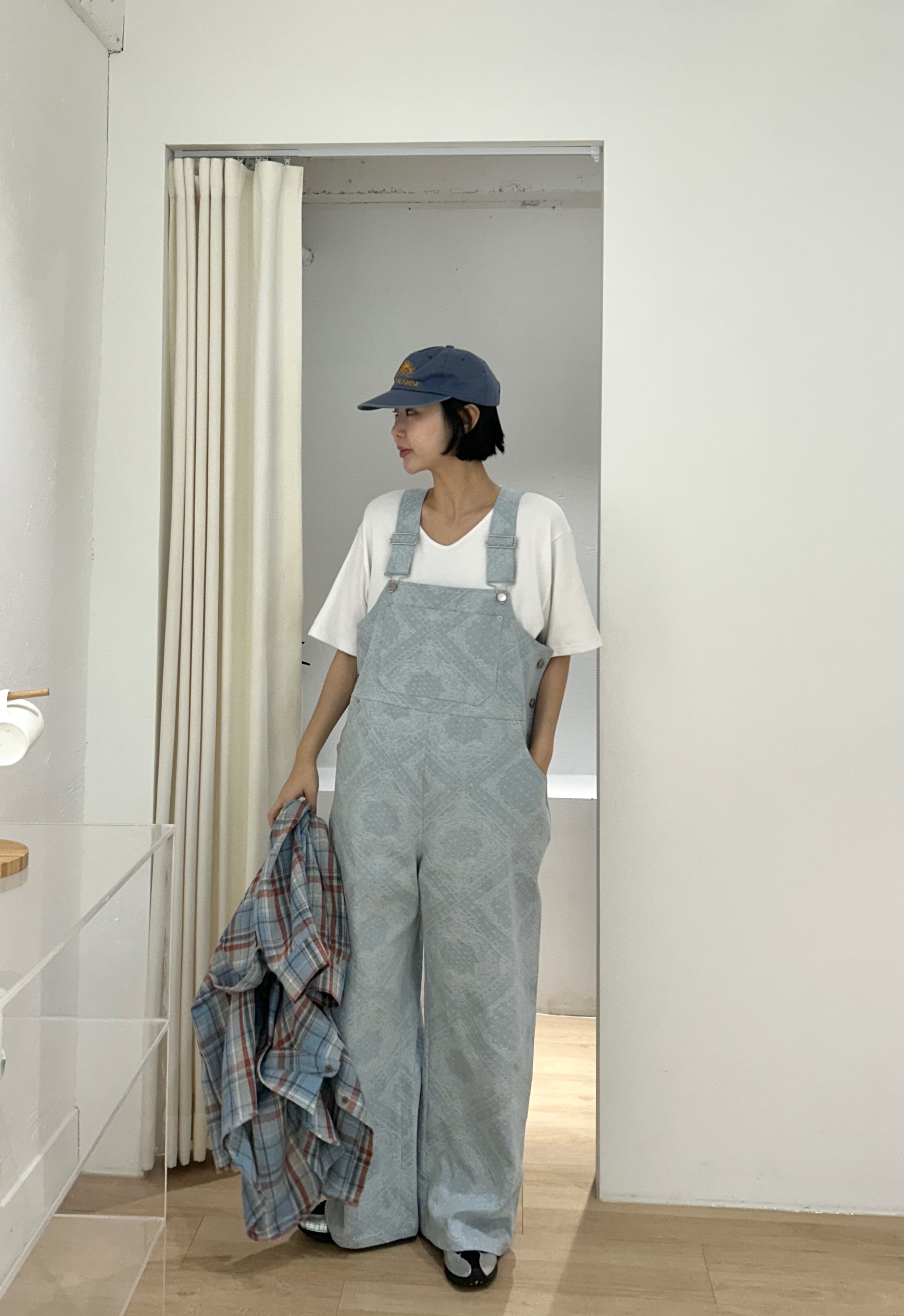 デニムワイドペイズリーサロペット | 詳細画像11