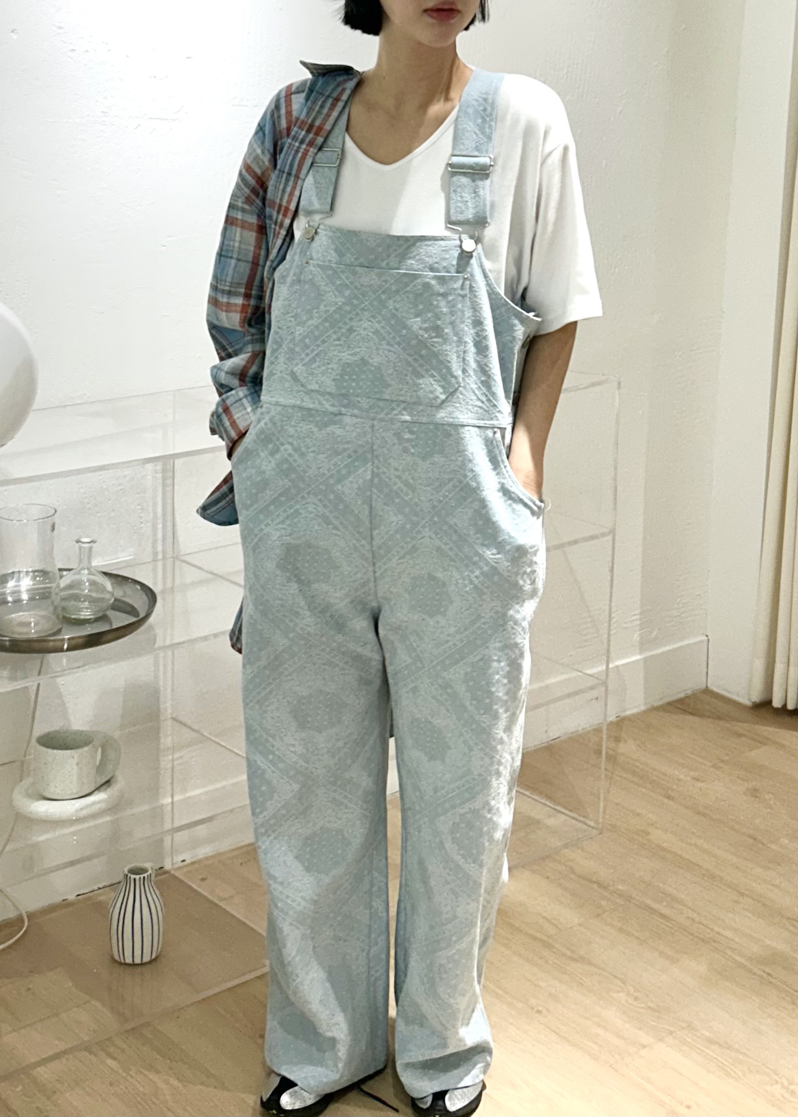 デニムワイドペイズリーサロペット | 詳細画像9