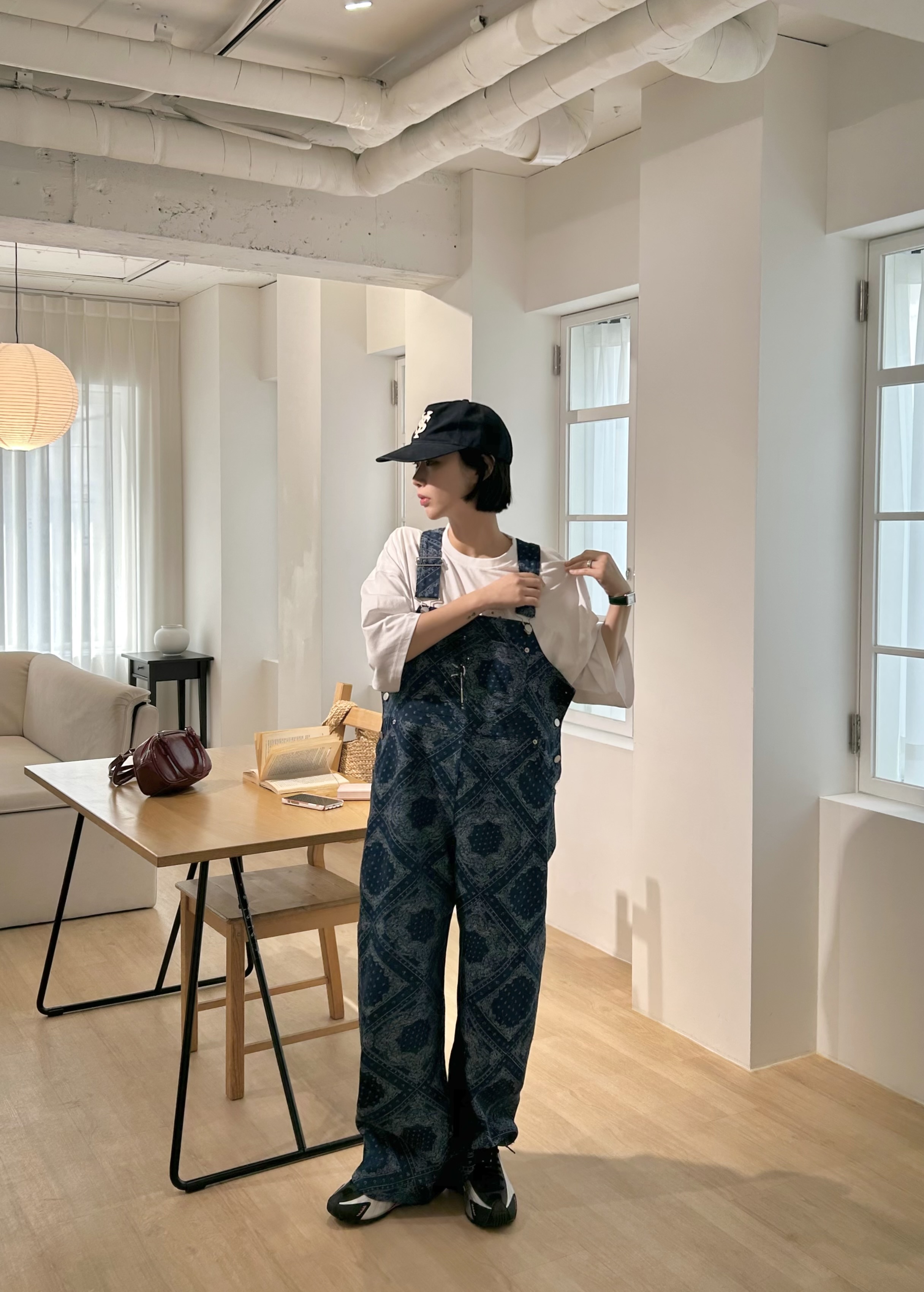 デニムワイドペイズリーサロペット | 詳細画像14