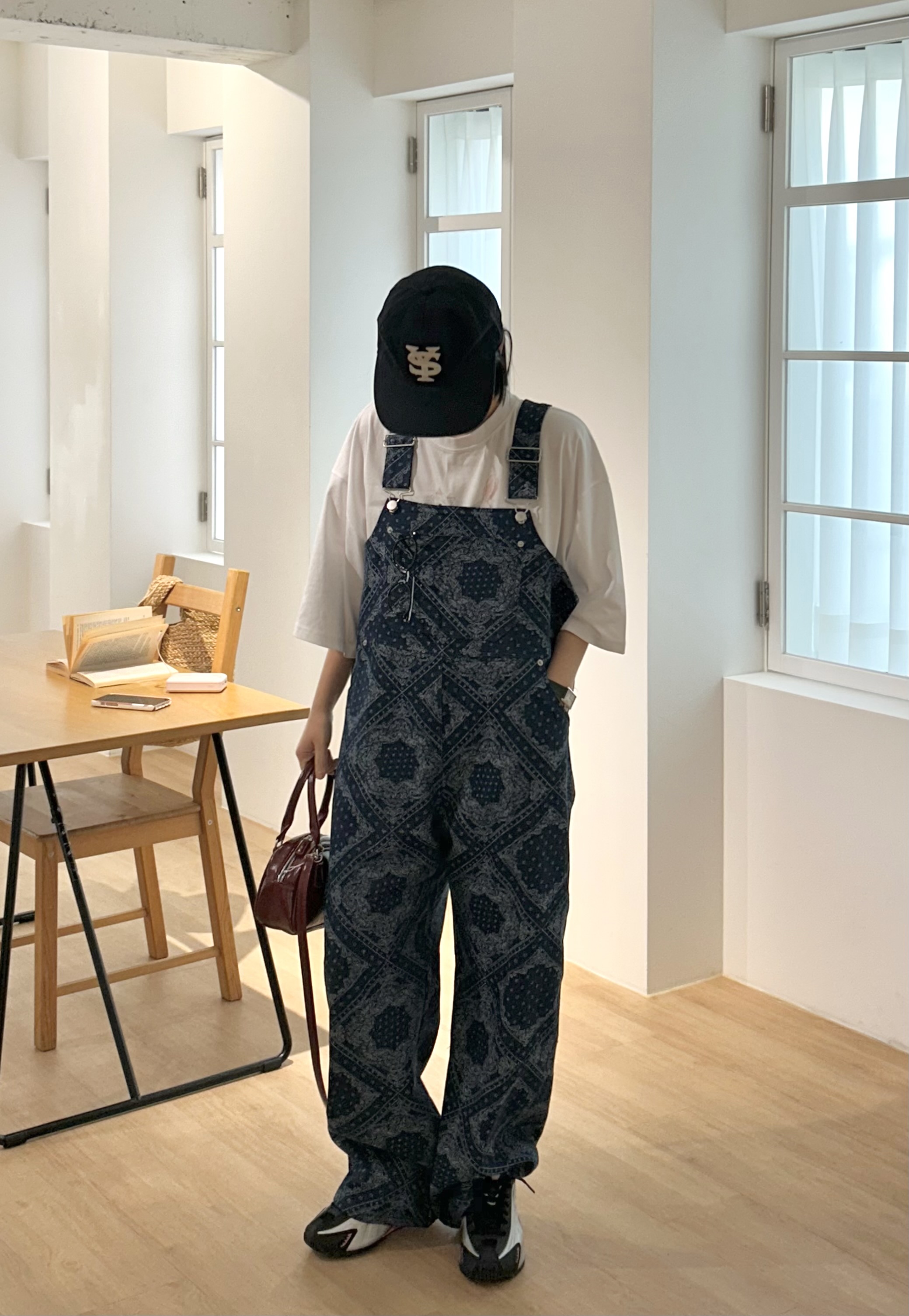 デニムワイドペイズリーサロペット | 詳細画像15